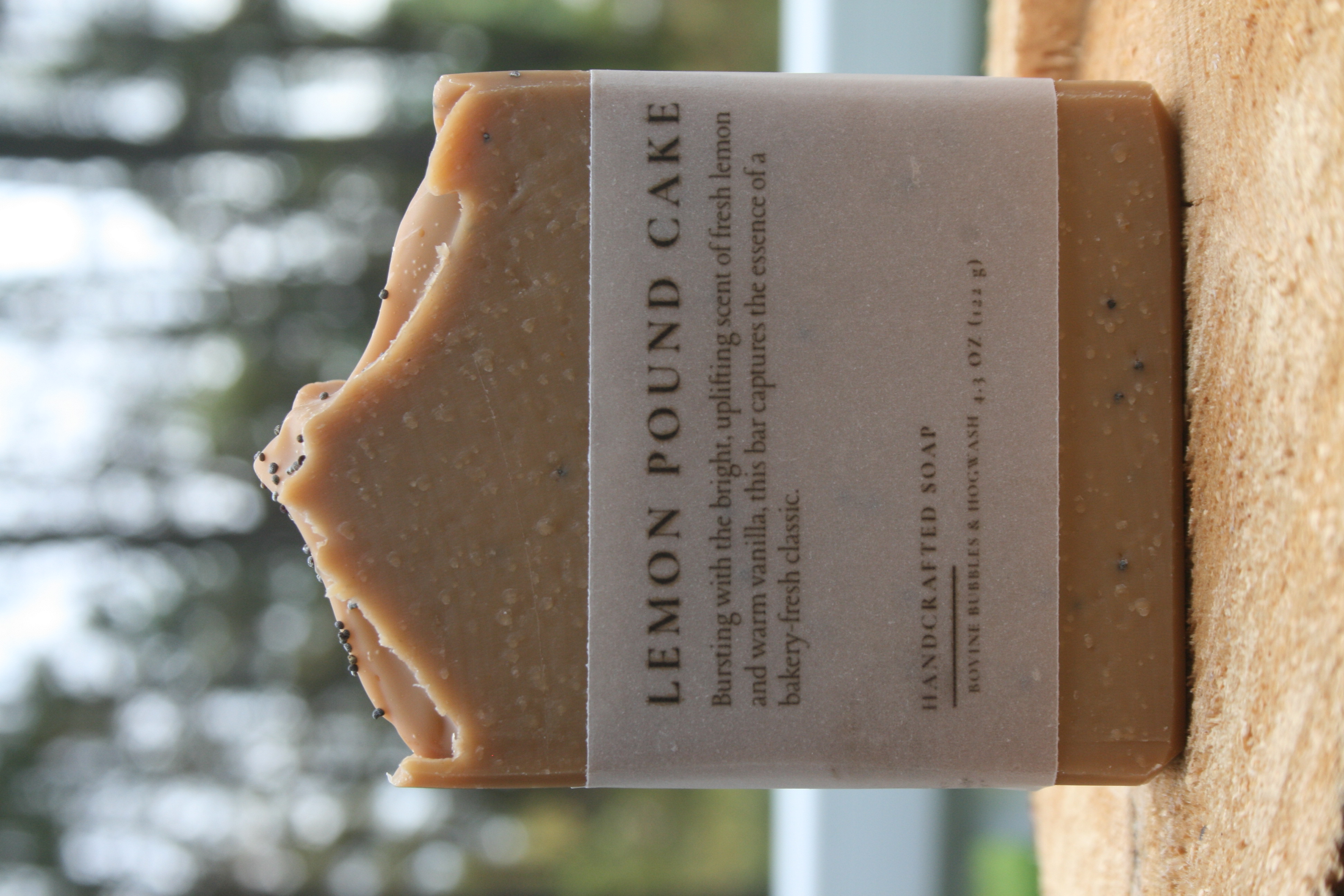 Lemon Poppy Pound Cake Handcrafted Soap