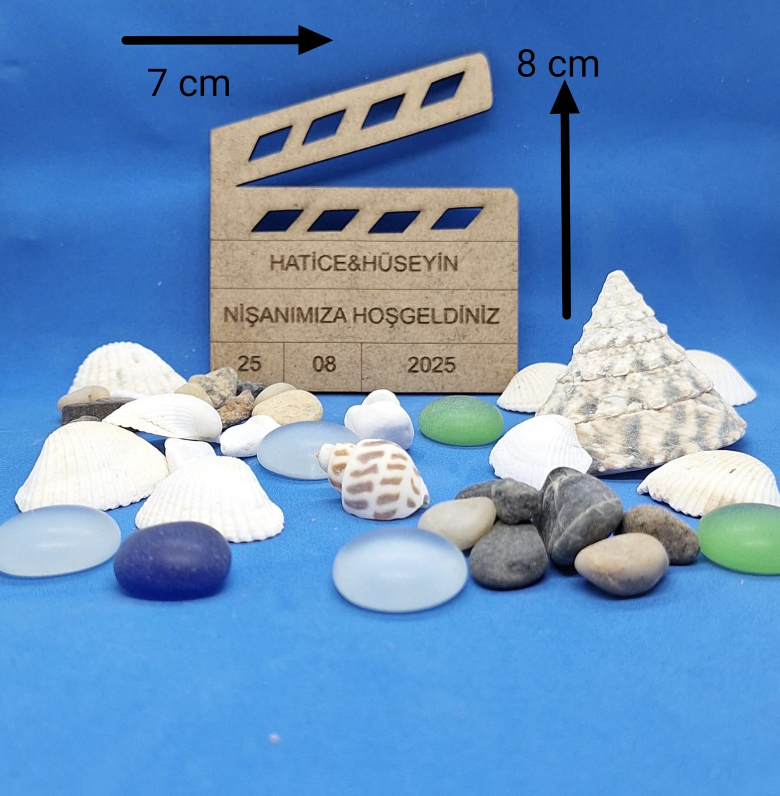 Ahşap Klaket Tasarımlı Nişan & Düğün Hediyelik