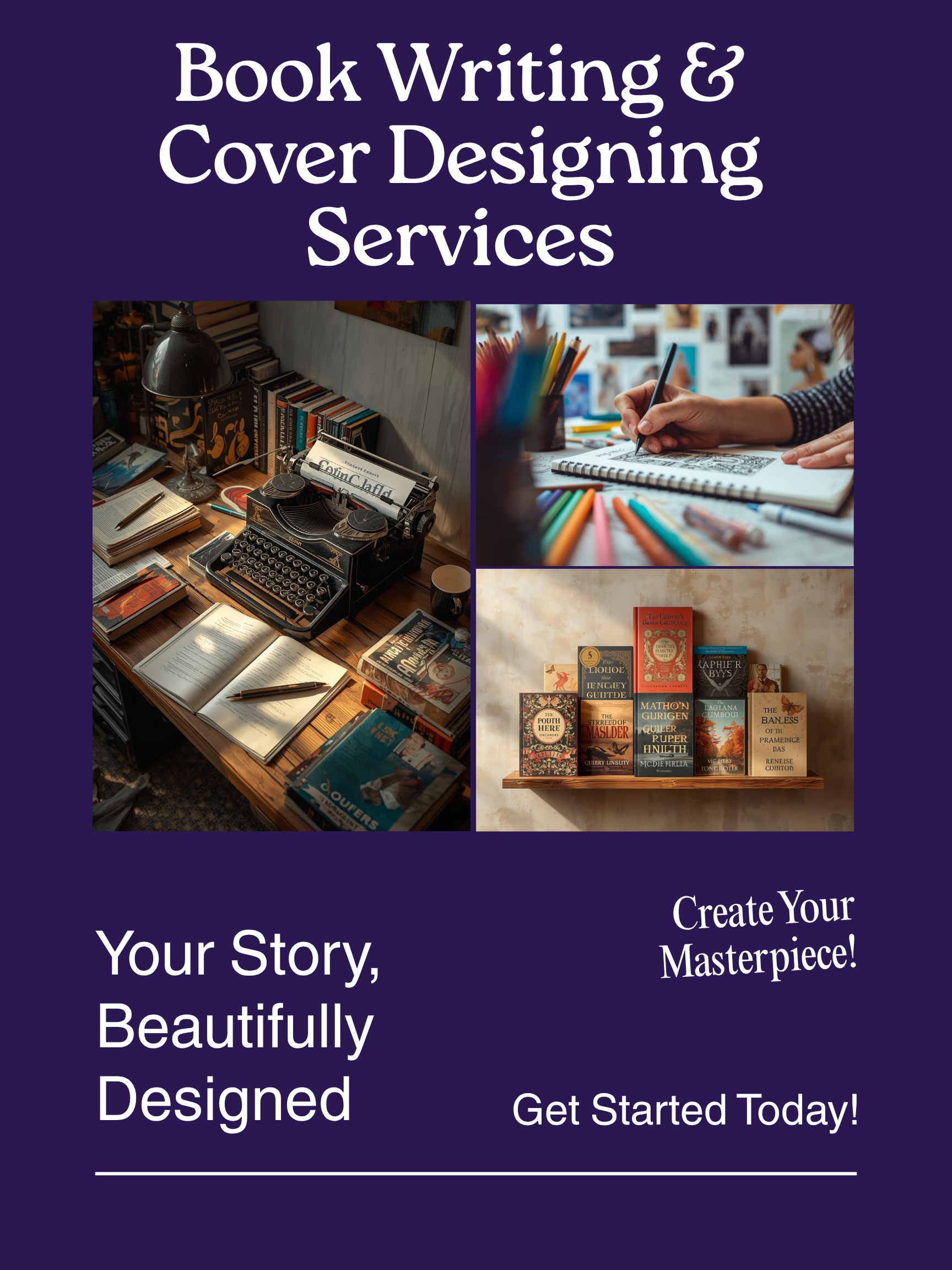 Book Writing & Cover Designing Services