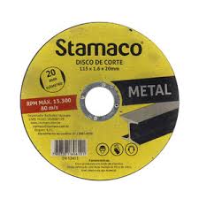 DISCO CT FERRO 4.1/2" 115X1X20MM STAMACO