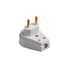 PLUGUE TRIANG 2P 10A PAD BRMACHO GRUPO ALUM BRANCO3,6X11,3X16