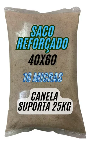 Embalagem para areia 40x60 50 16 micras  unidades