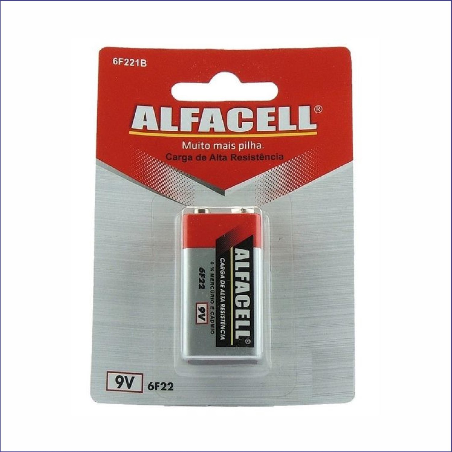 PILHA 9 VOLTS ALFACELL