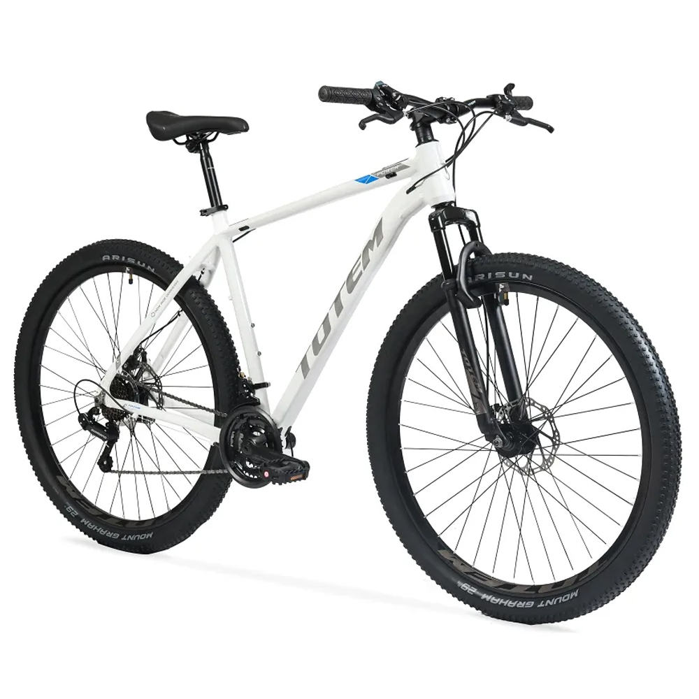 Bicicleta rodado 29 Top Mega mtb Aluminio TOTEM 21 Vel blanca talle XL