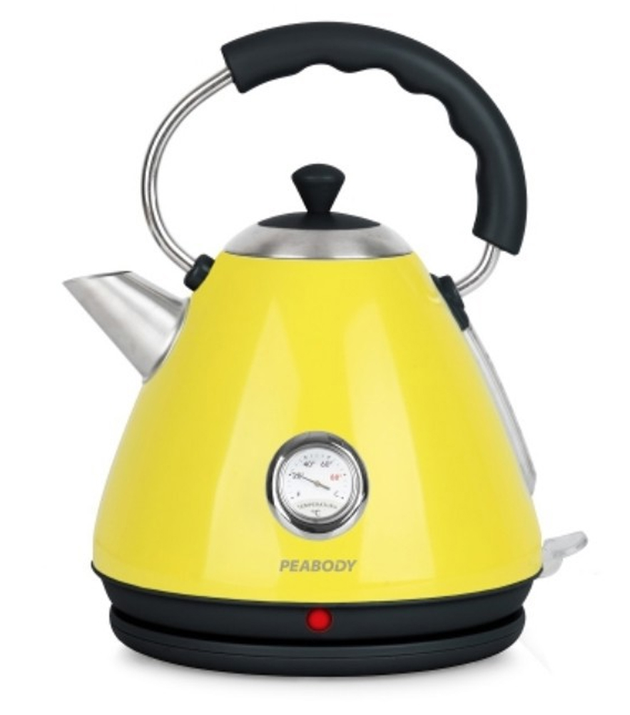 Pava Eléctrica Peabody 1,7lts c/reloj de temperatura PE-KV8213