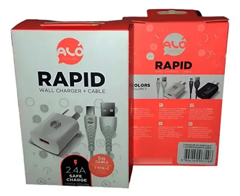 Cargador Alo Rapid + Cable Micro-USB 2.4A
