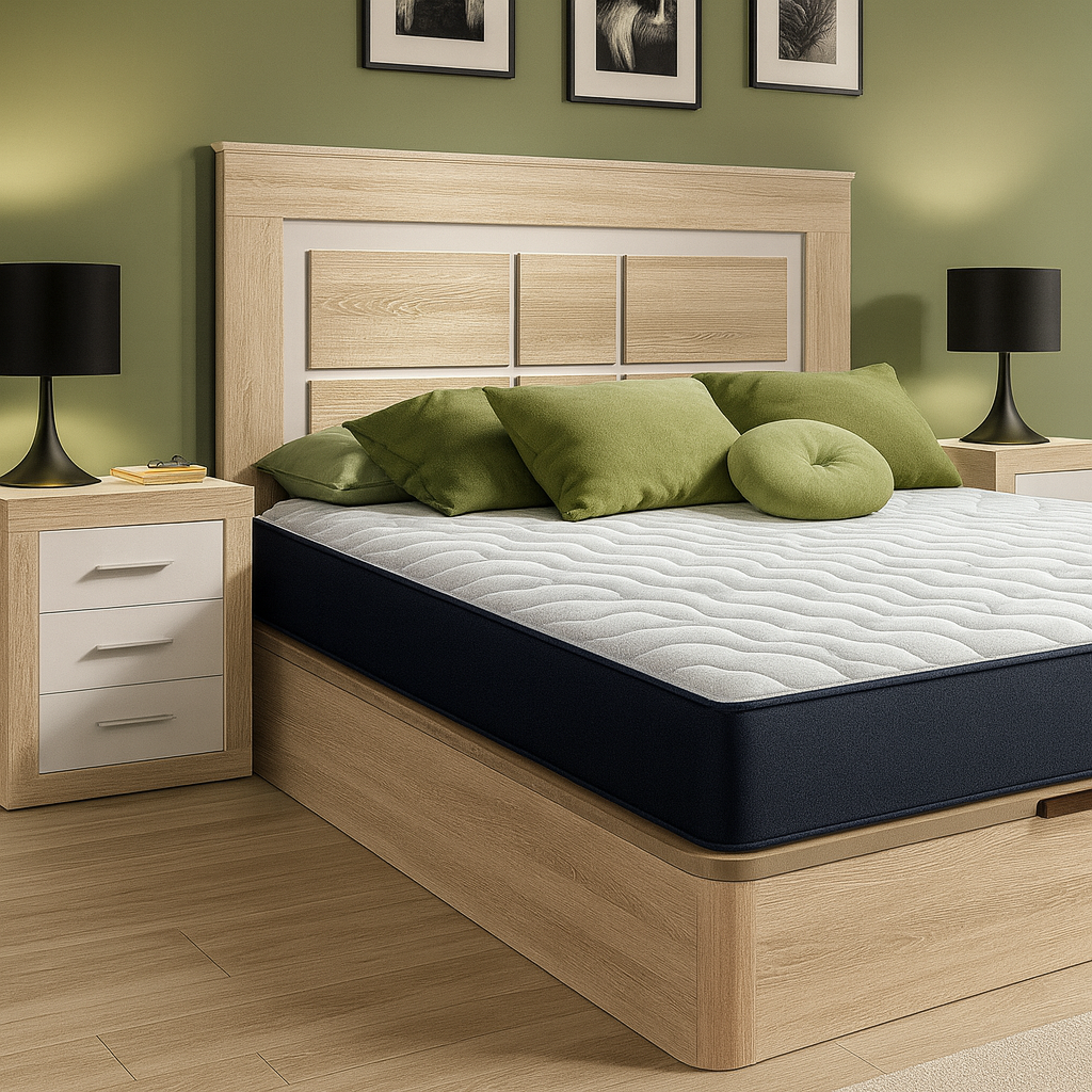 JUEGO DE CABECERO Y MESITAS AURA