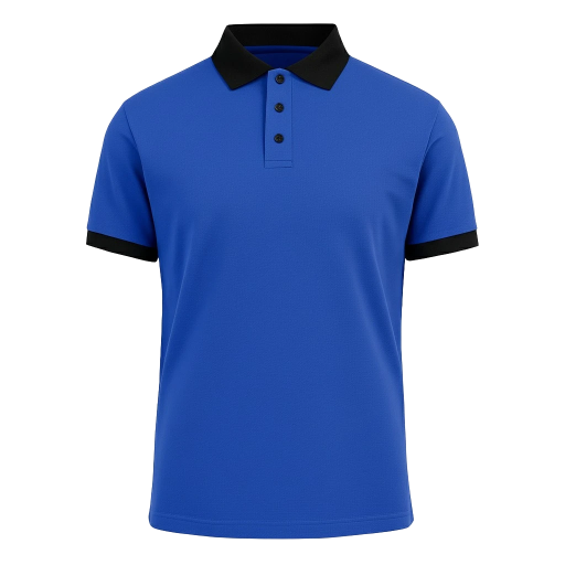 Polos con Ribete en Cuello y Mangas con Logos Bordados