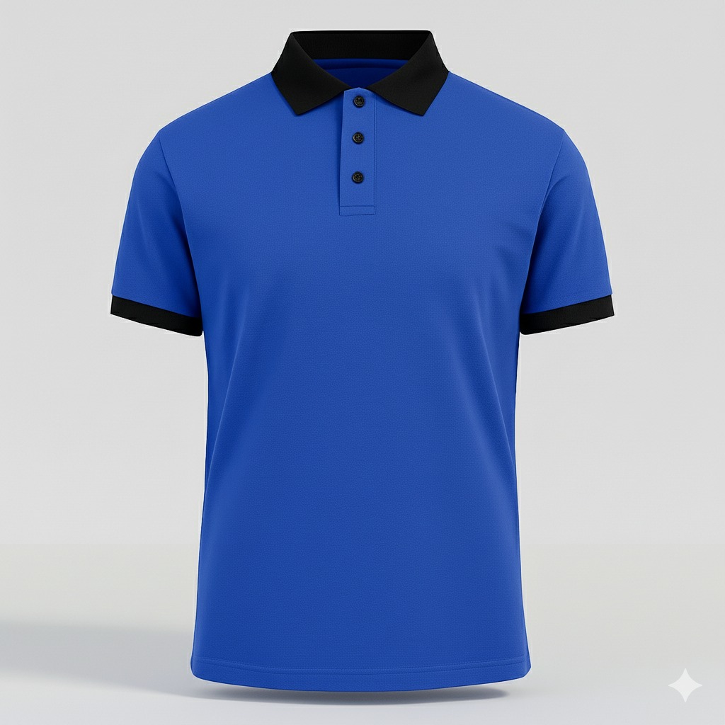Polos con Ribete en Cuello y Mangas con Logos Bordados