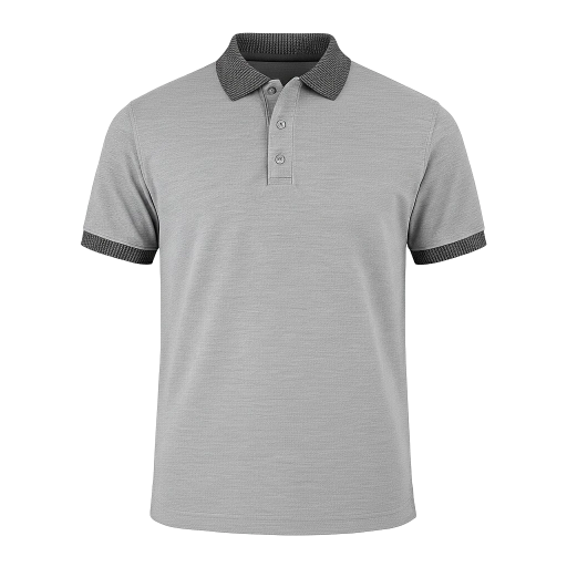 Polos con Ribete en Cuello y Mangas con Logos Bordados