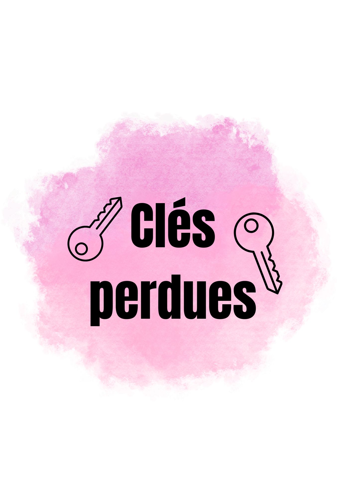 Porte-clés : Clés perdues