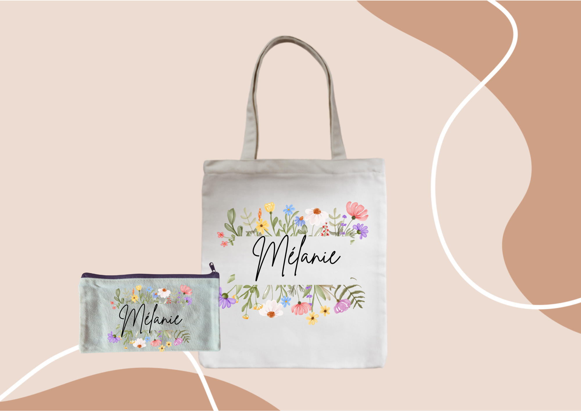 Sac + trousse personnalisé