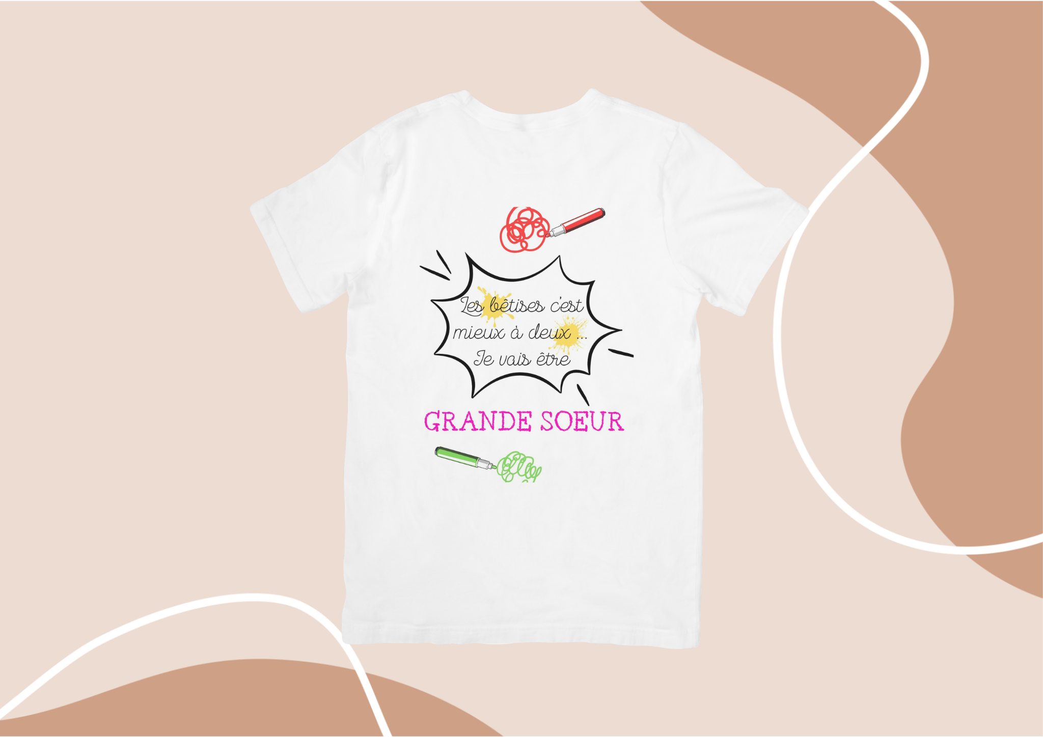 T-shirt Grande soeur / Grand frère