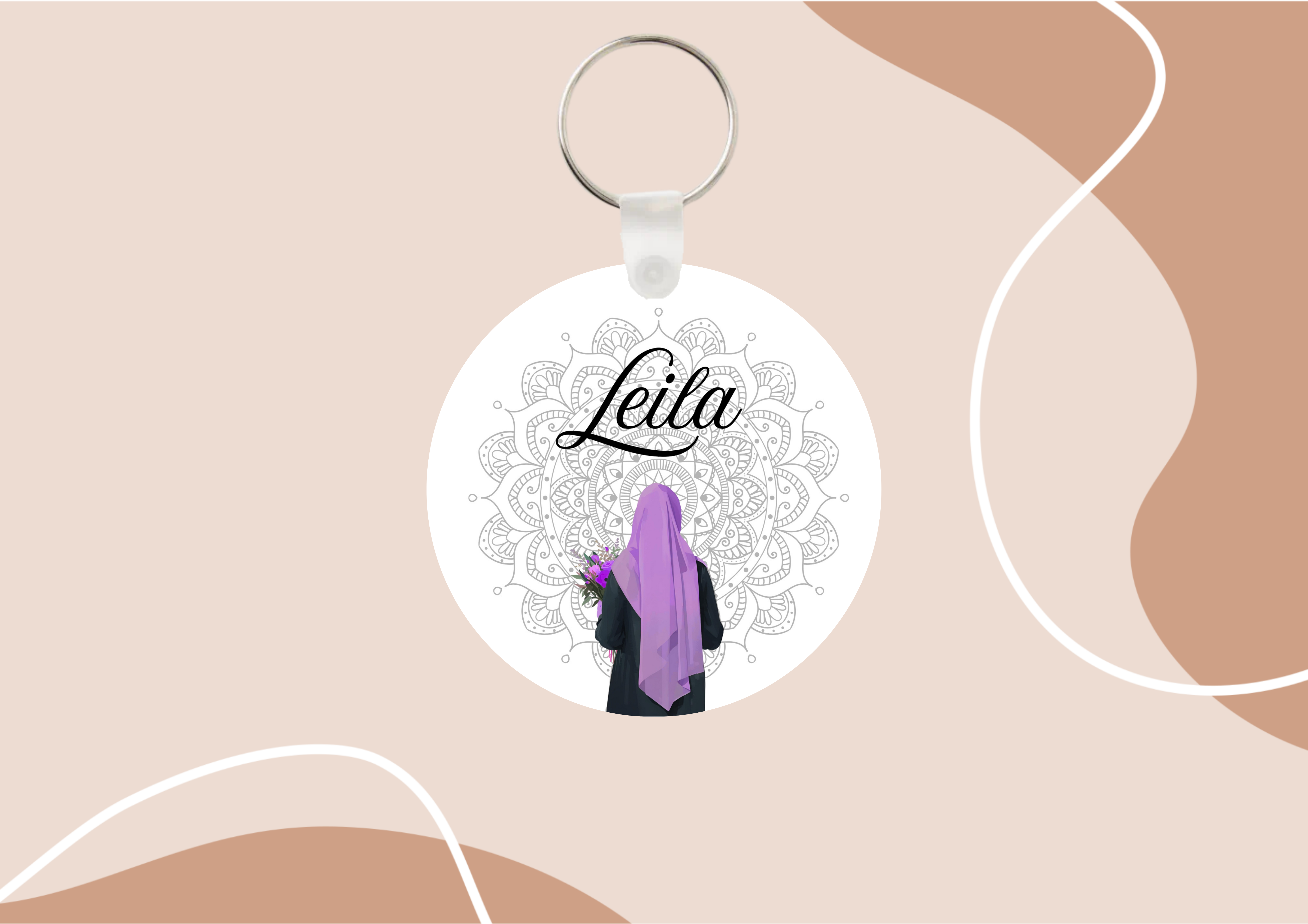 Porte-clés personnalisé "Style oriental" 