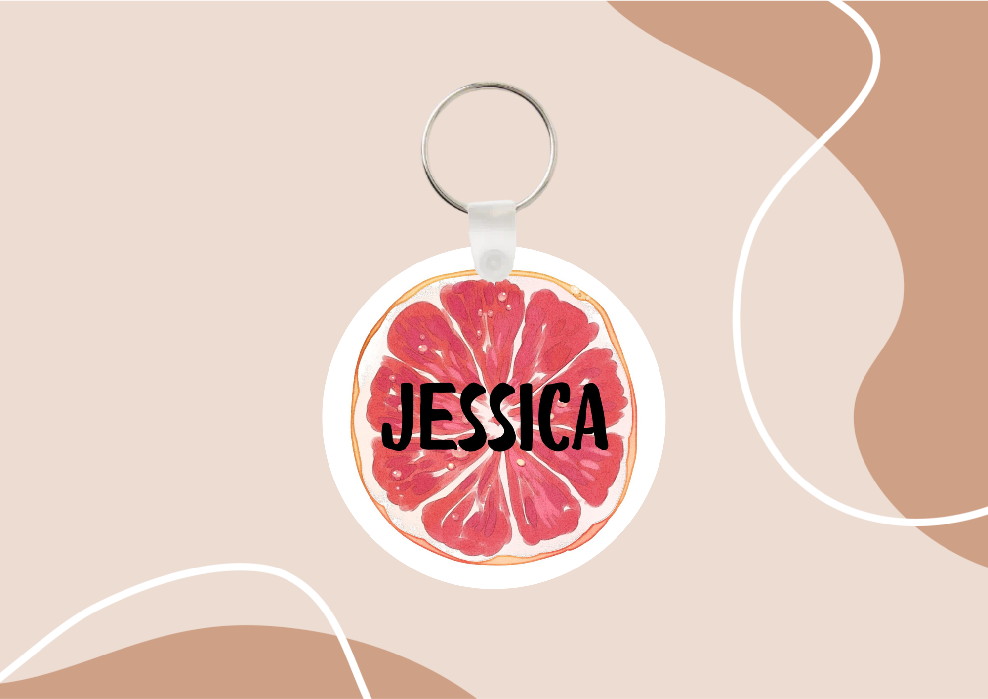 Porte-clés "Fruités" personnalisé