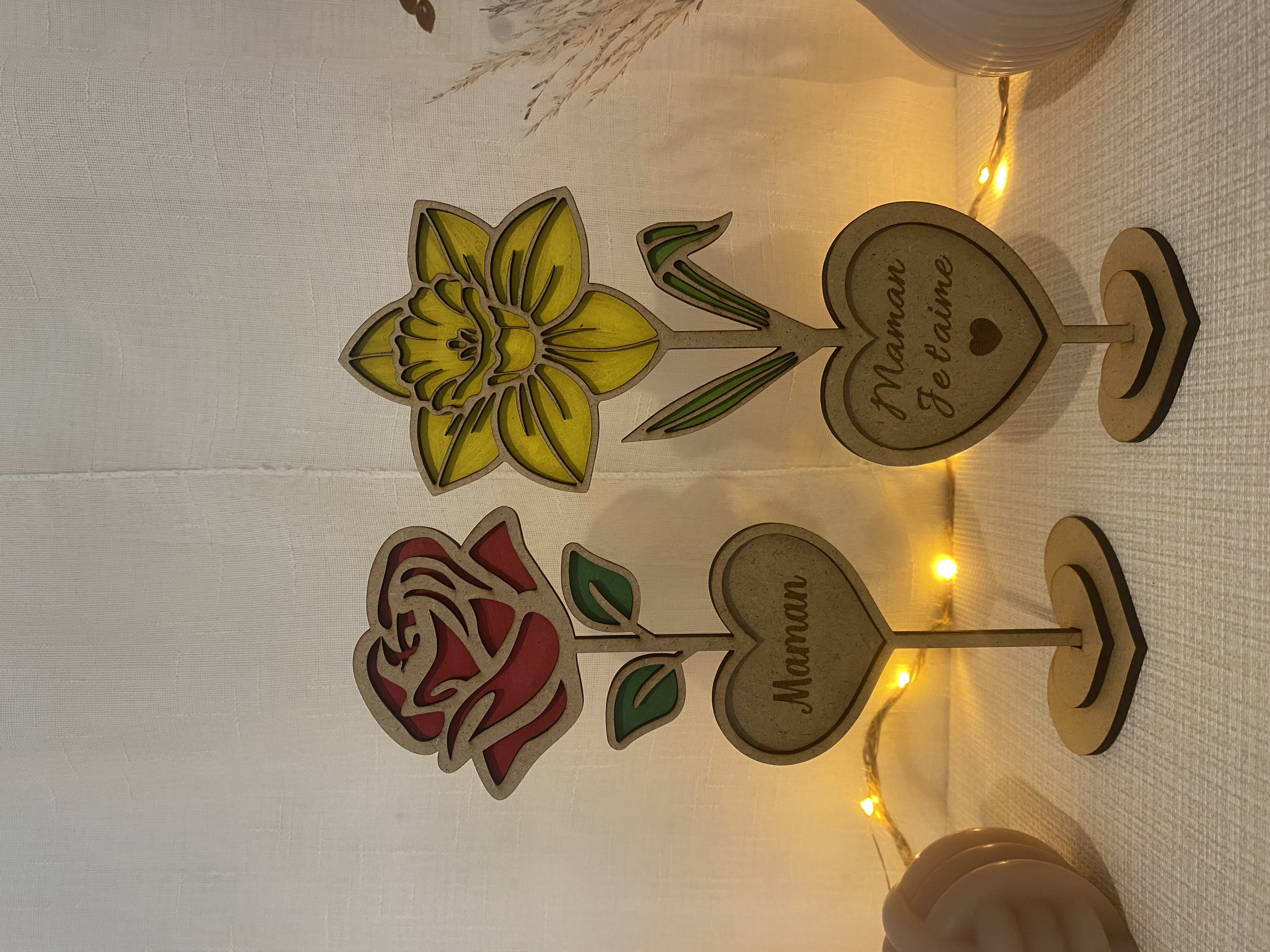 Fleur en Bois 
