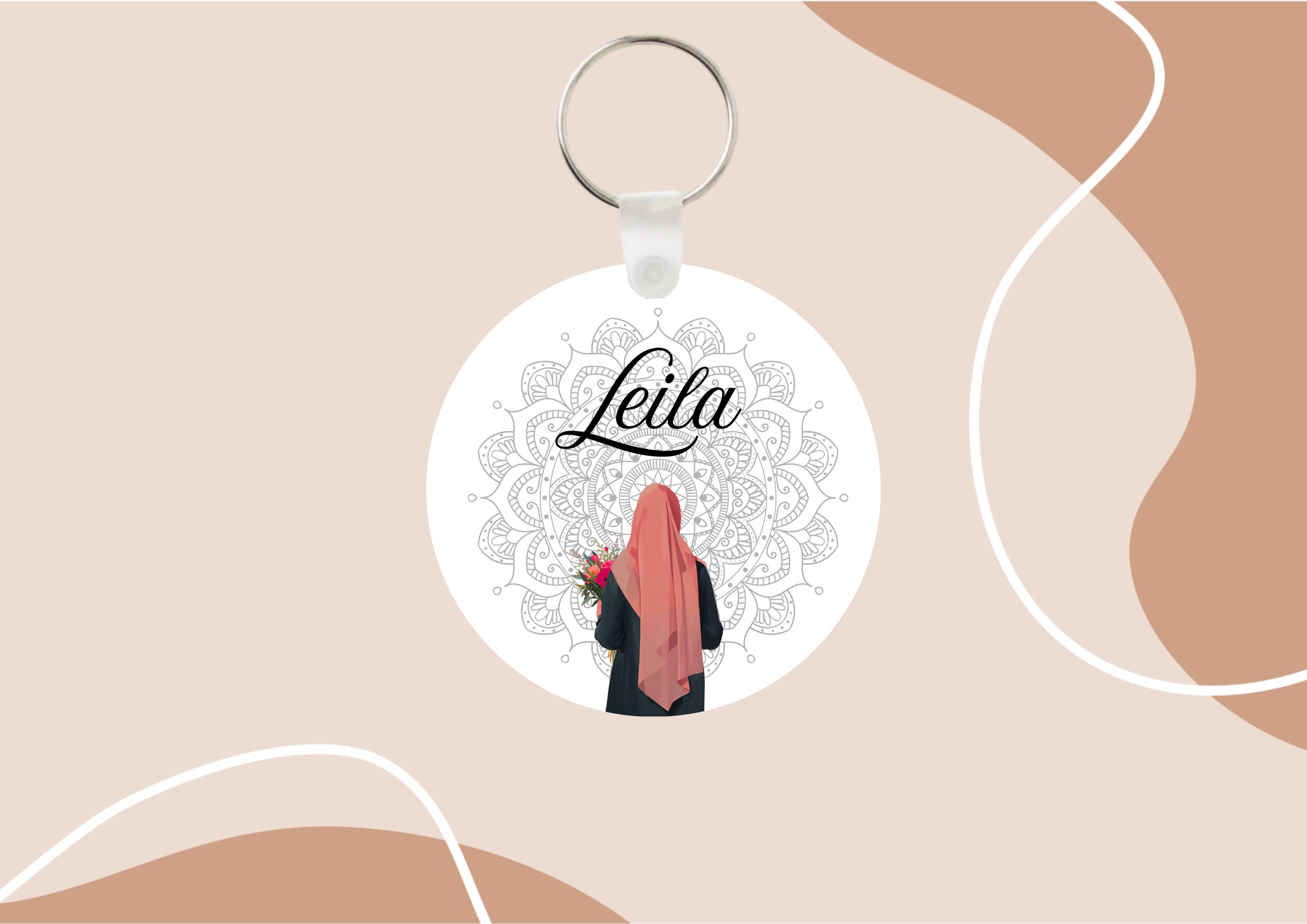 Porte-clés personnalisé "Style oriental" 