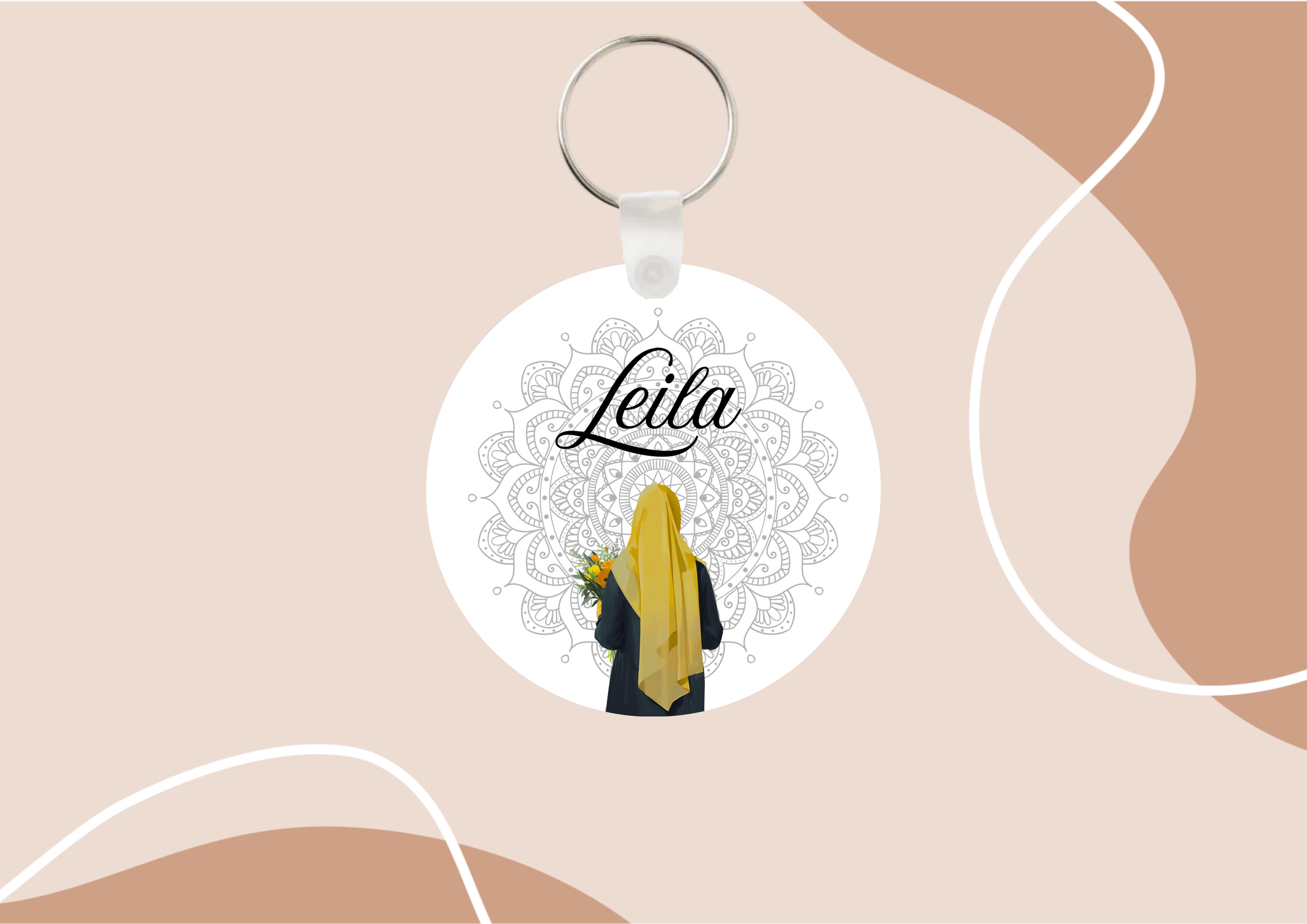 Porte-clés personnalisé "Style oriental" 