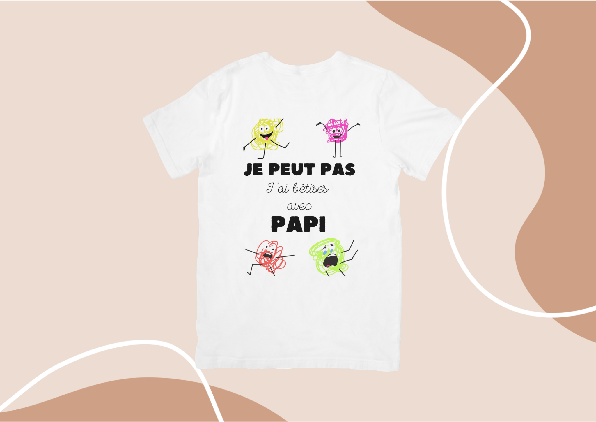 T-shirt enfant "Je peut pas j'ai bêtises avec"