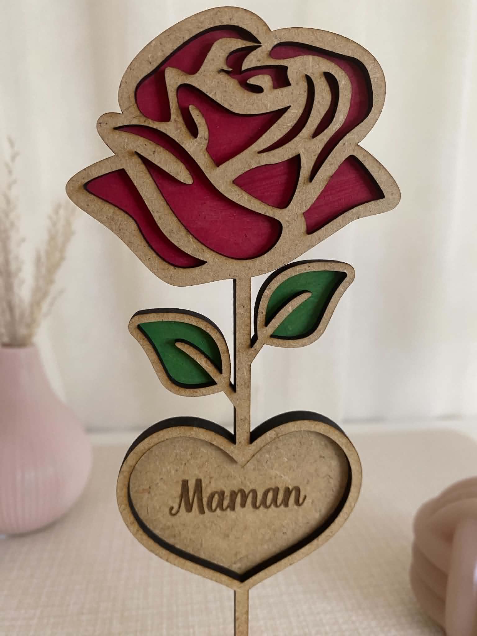 Fleur en Bois 
