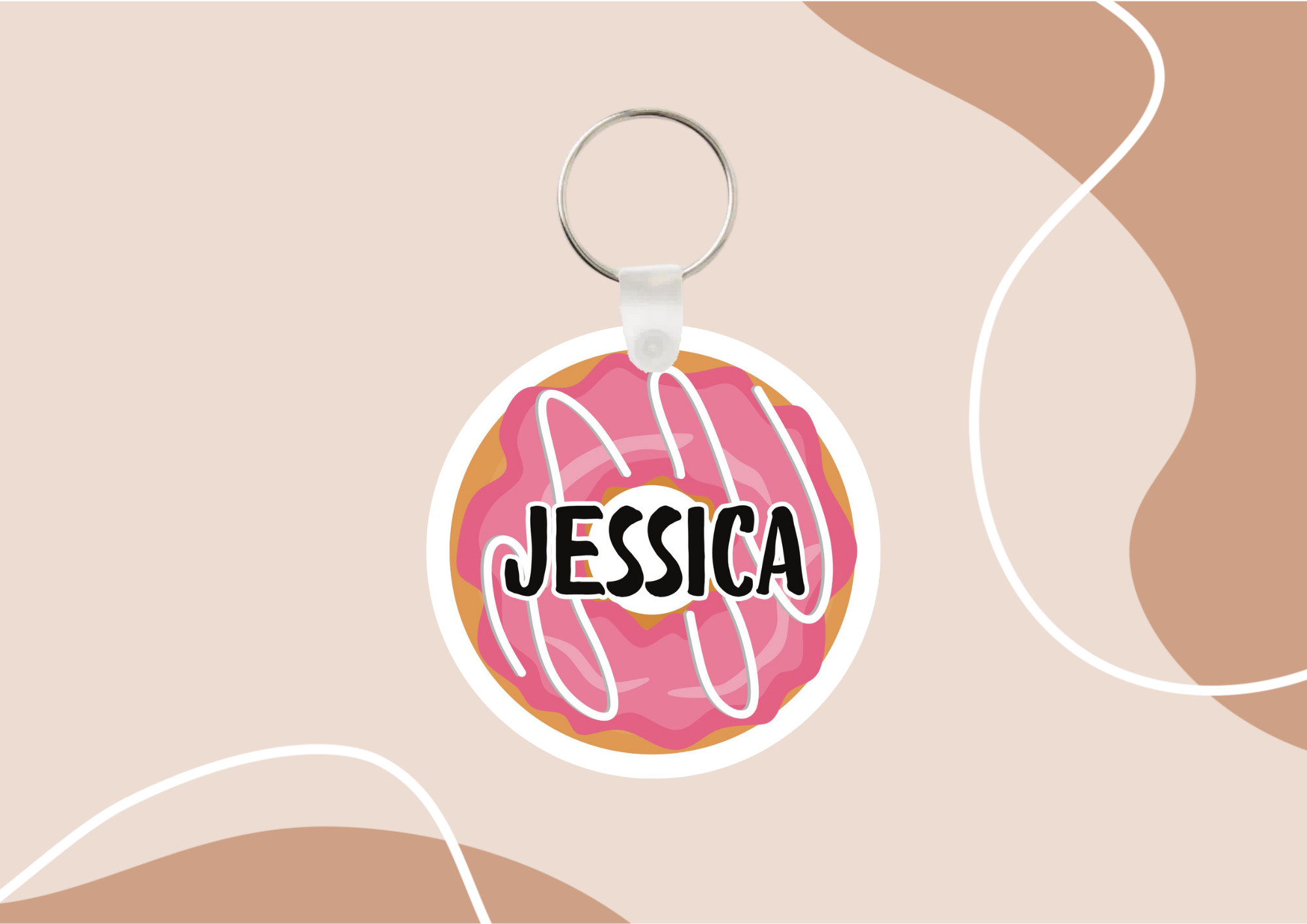 Porte-clés "DONUTS" personnalisé