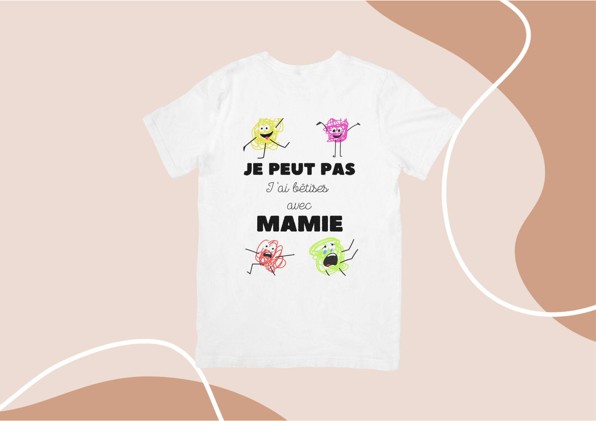 T-shirt enfant "Je peut pas j'ai bêtises avec"