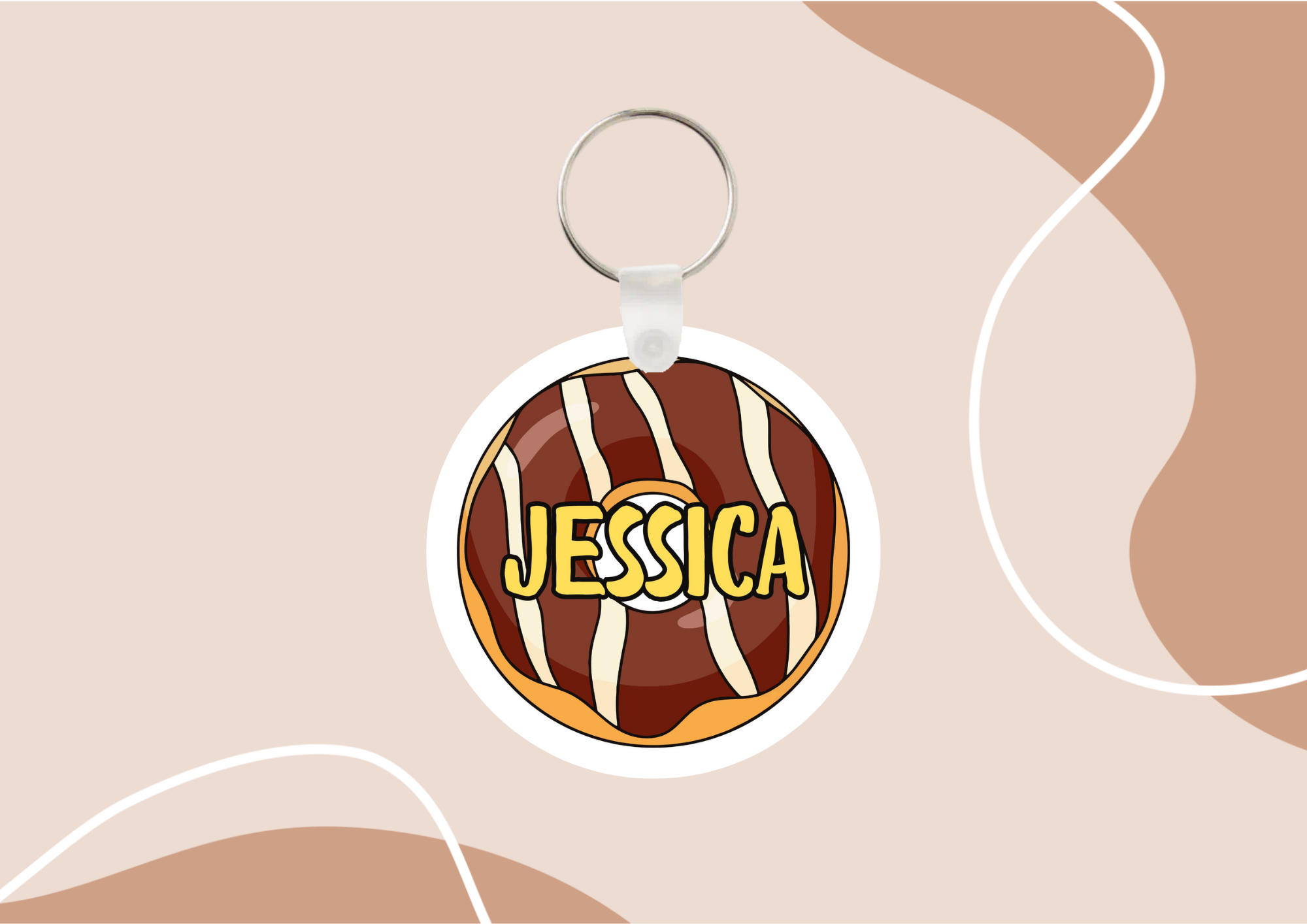 Porte-clés "DONUTS" personnalisé