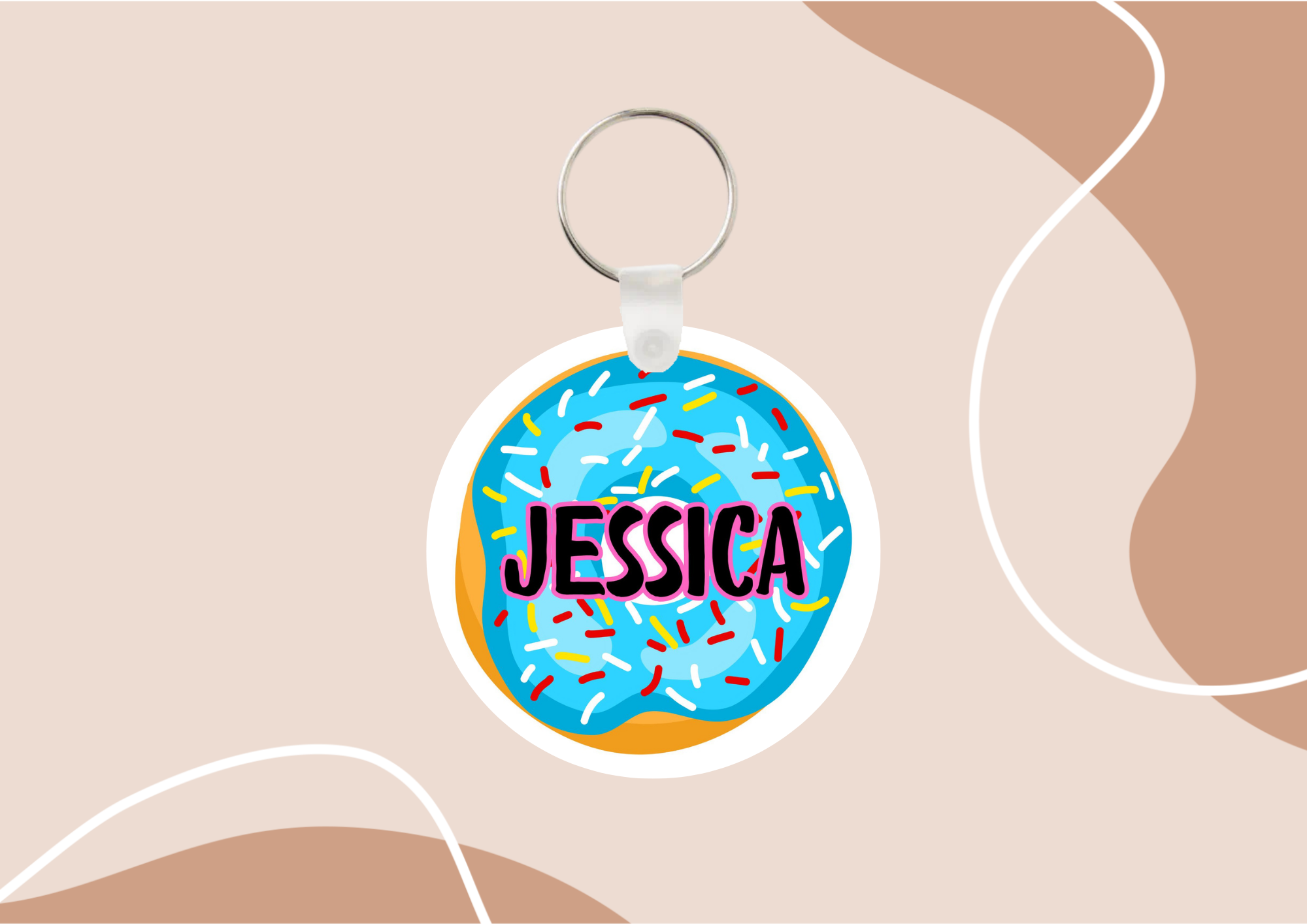 Porte-clés "DONUTS" personnalisé