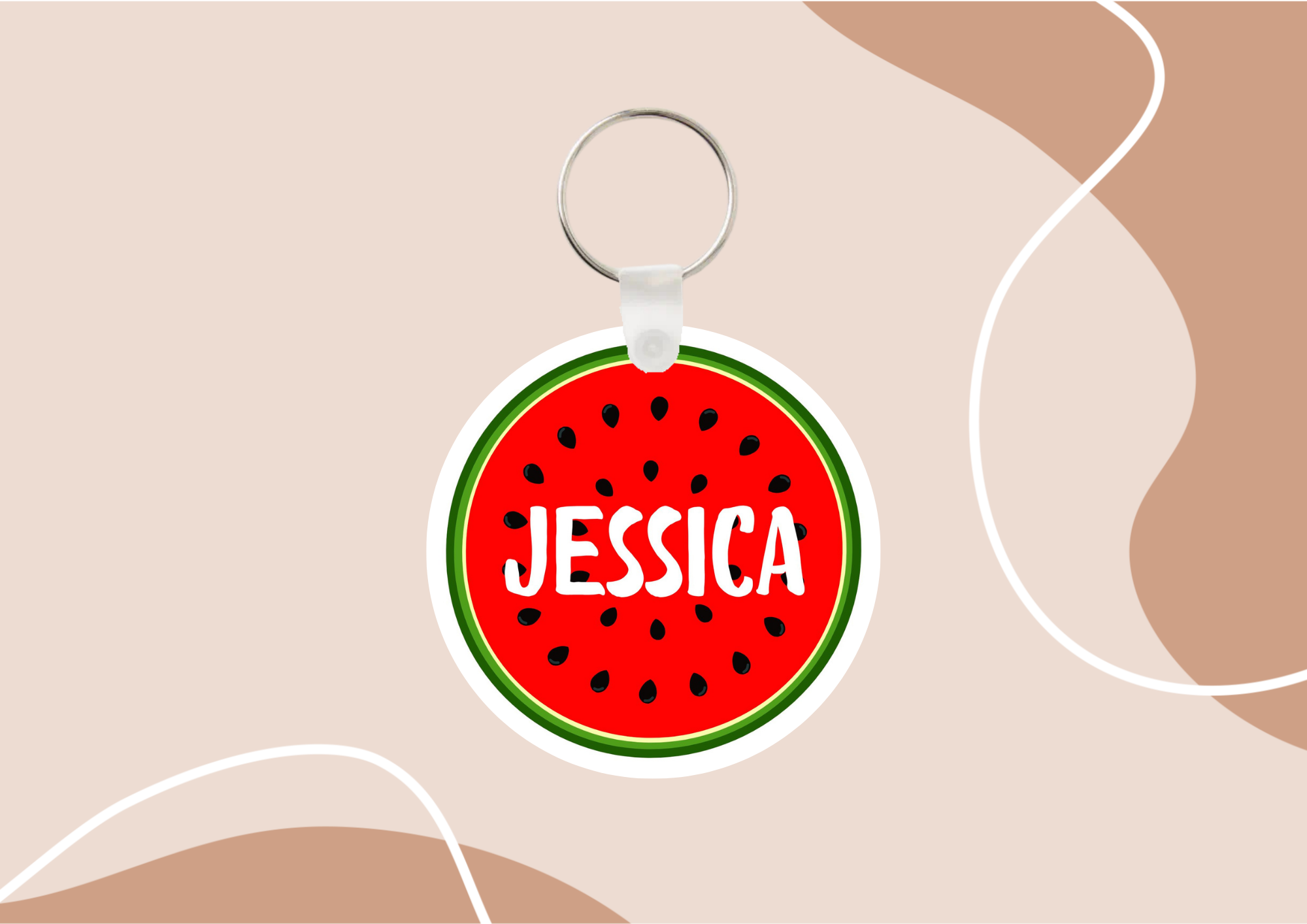 Porte-clés "Fruités" personnalisé