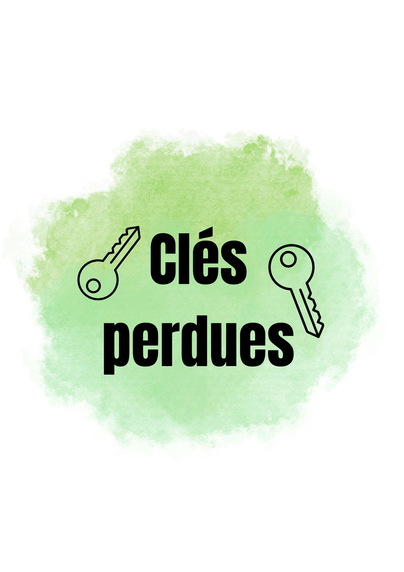 Porte-clés : Clés perdues