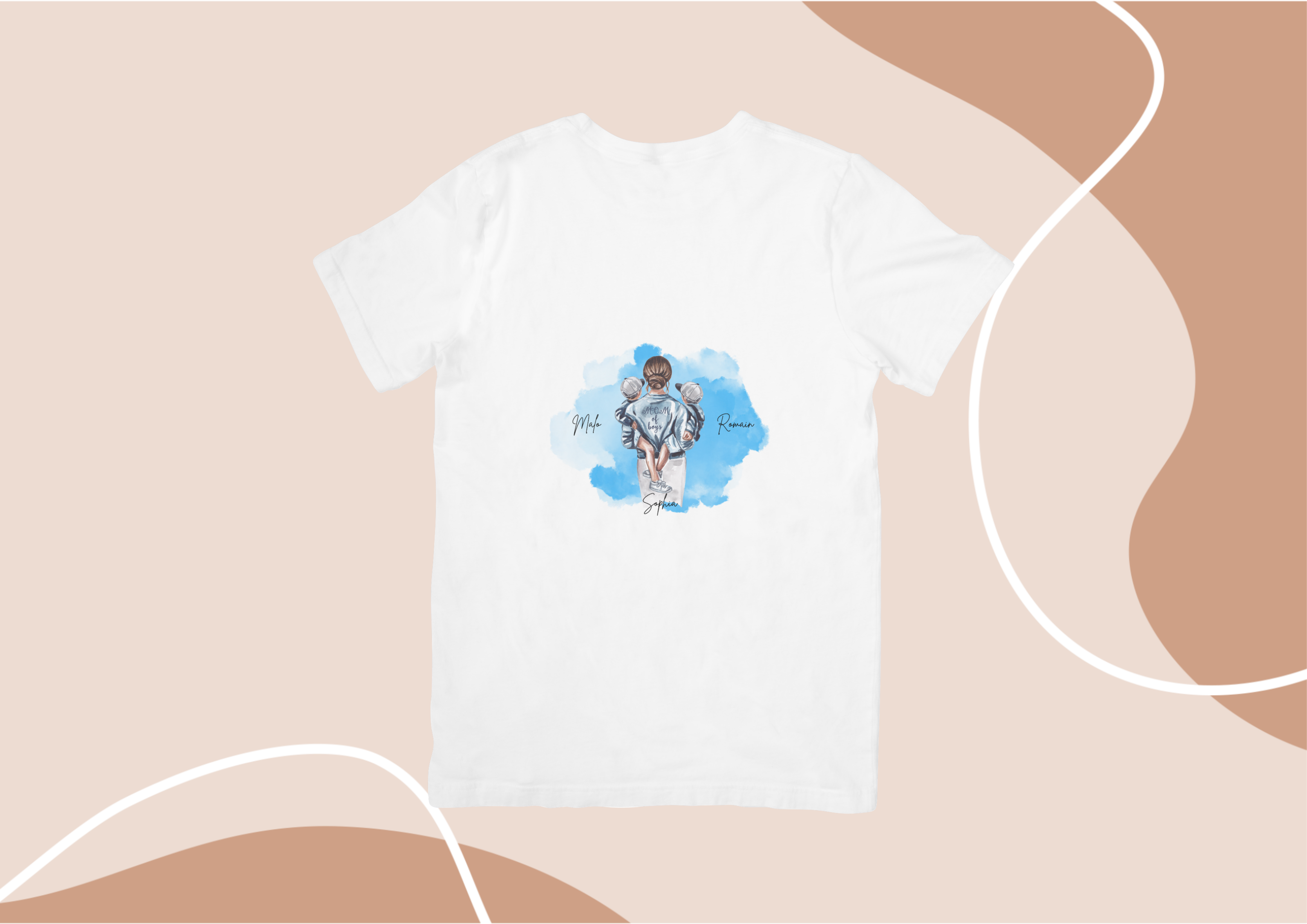 T-shirt Maman/2 enfants