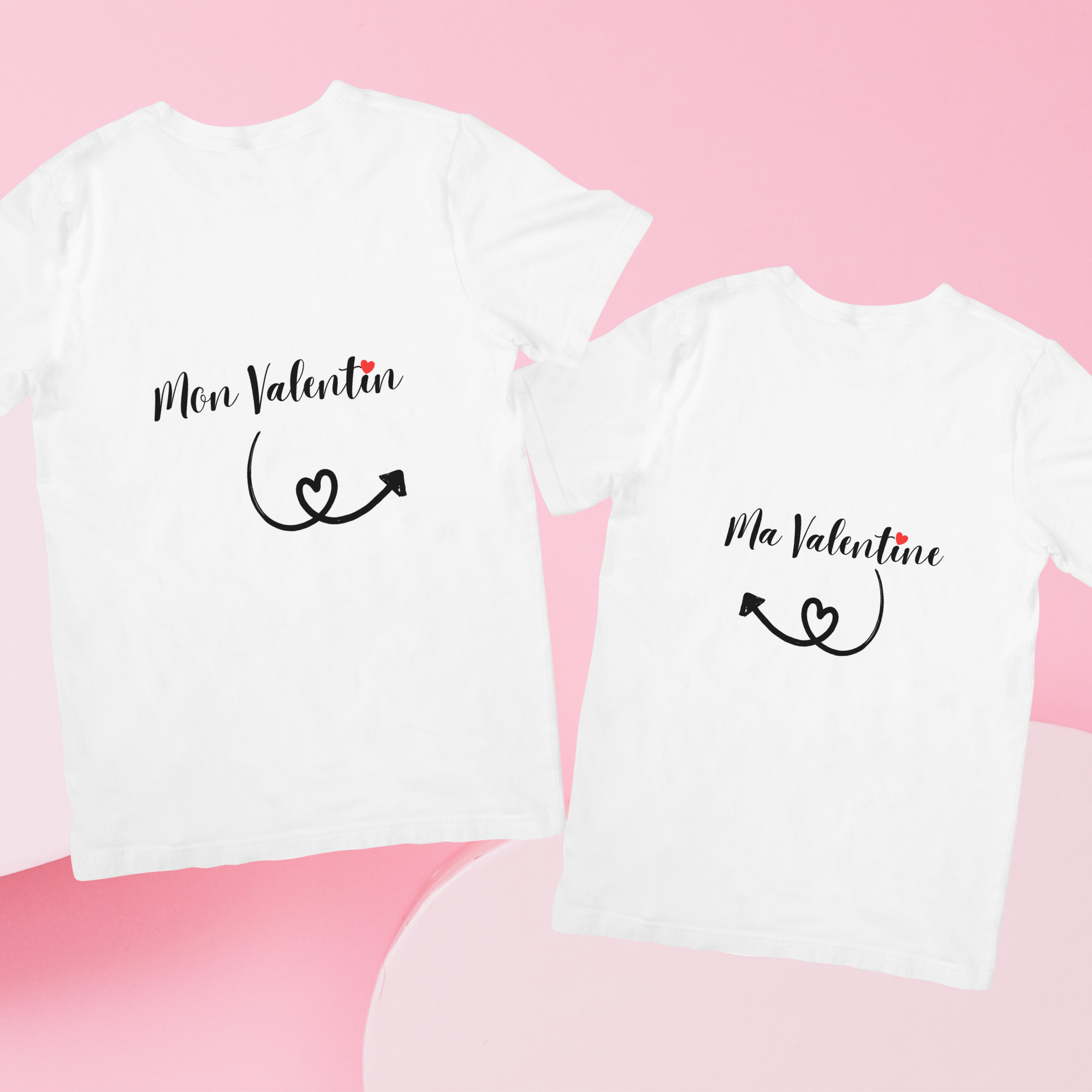 T-shirts assortis Saint Valentin