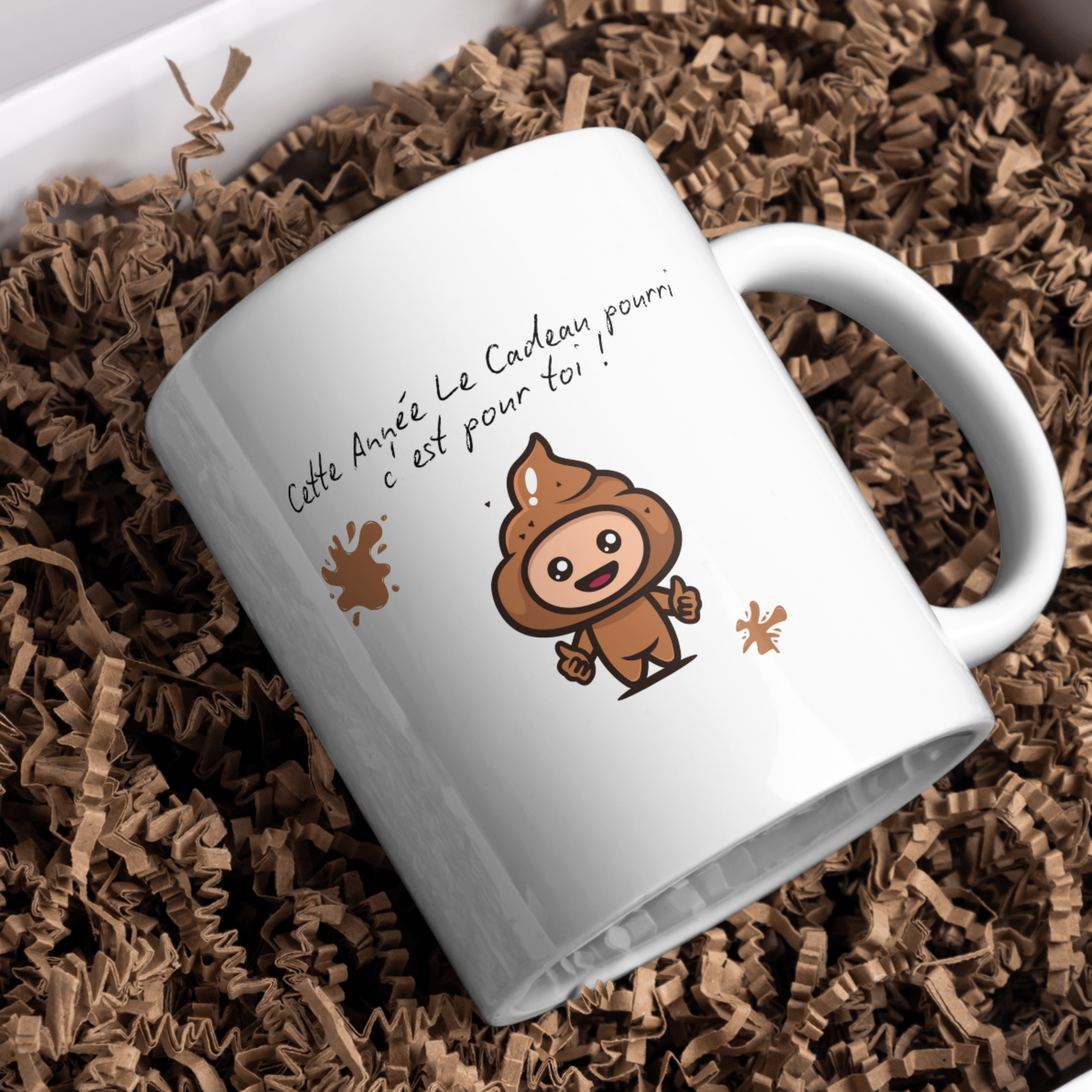 Mug humoristique 'Cadeau pourri'