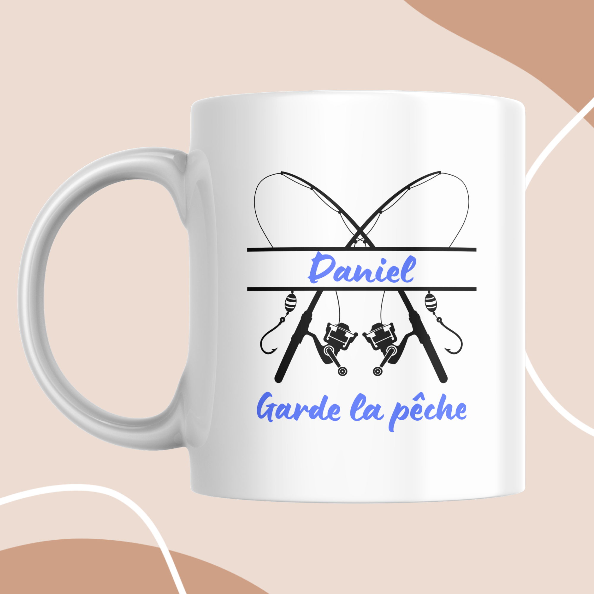 Mug personnalisé pêche