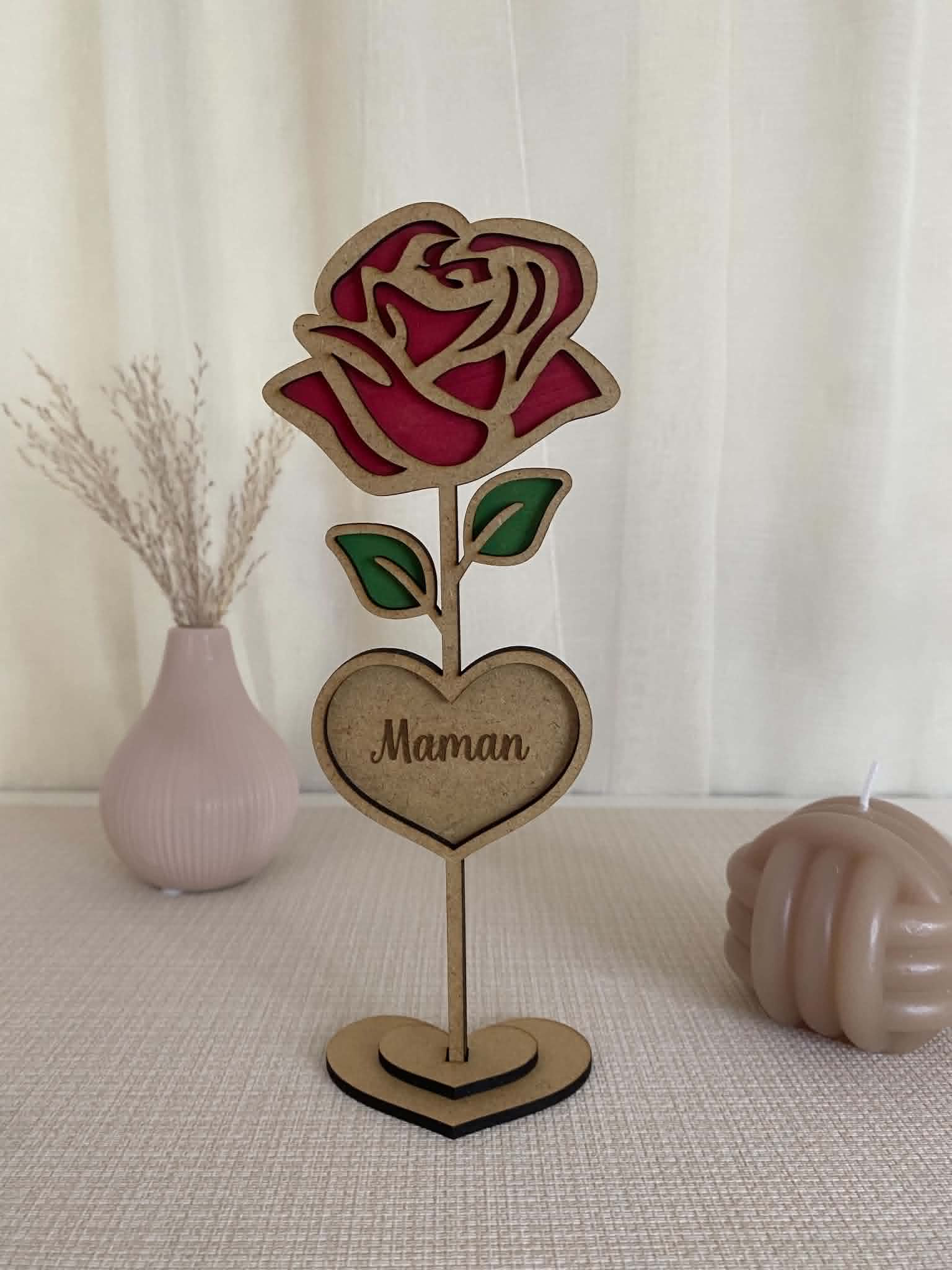 Fleur en Bois 