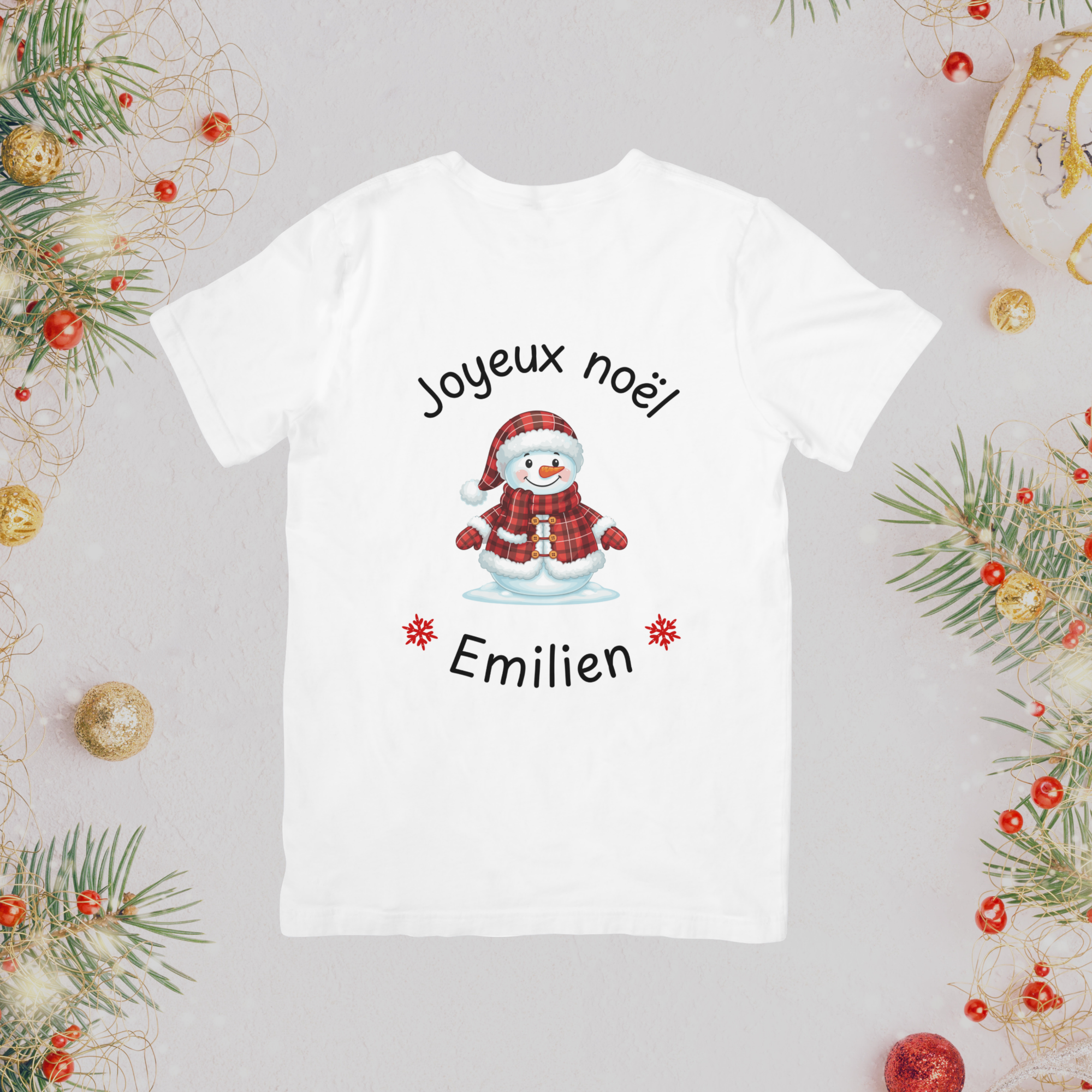 T-shirt personnalisé de Noël