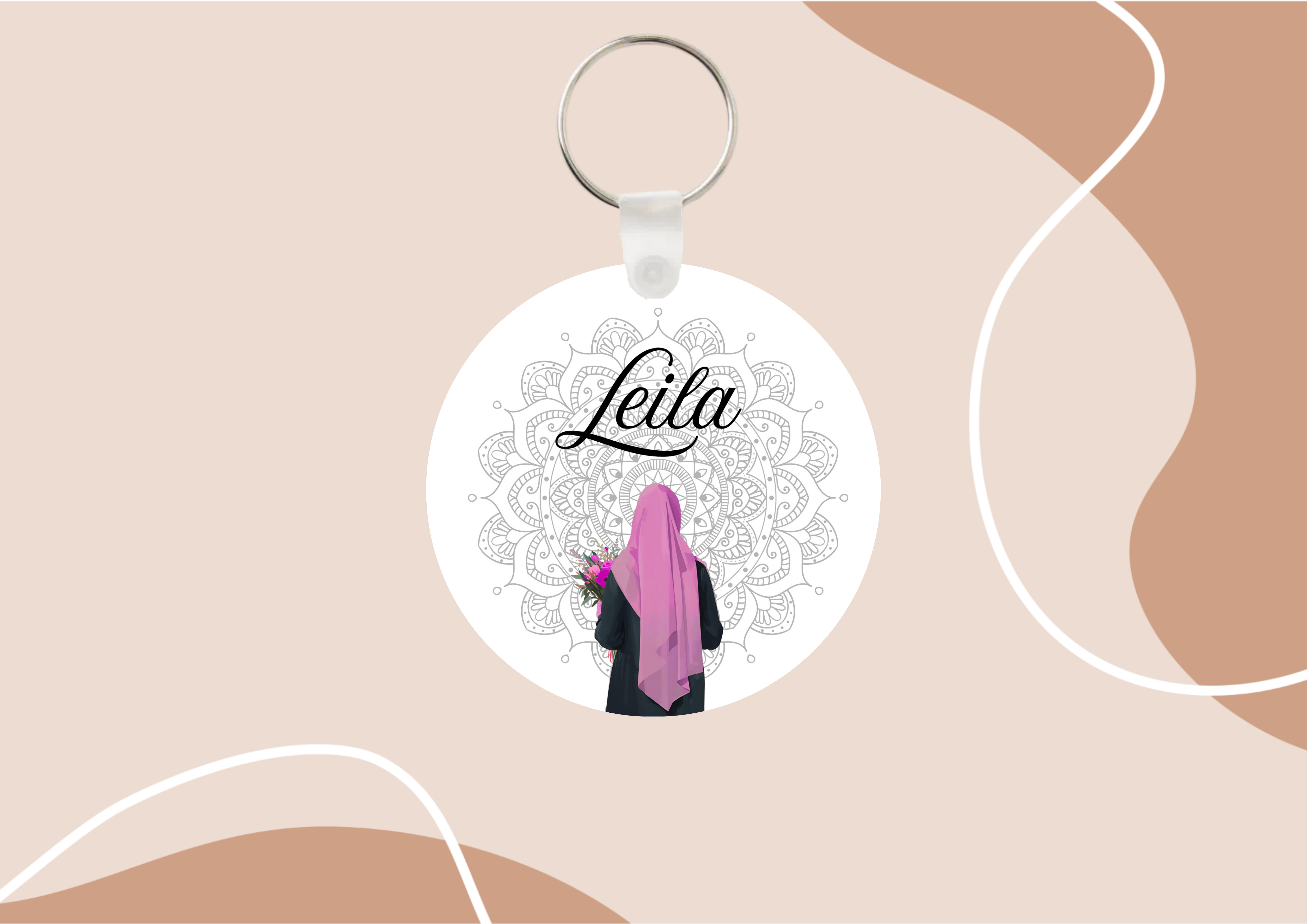 Porte-clés personnalisé "Style oriental" 