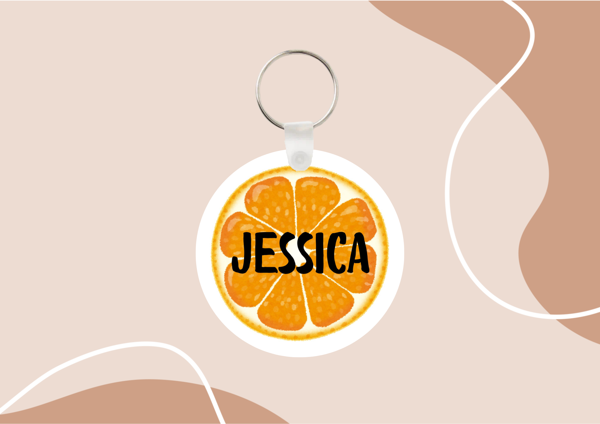 Porte-clés "Fruités" personnalisé