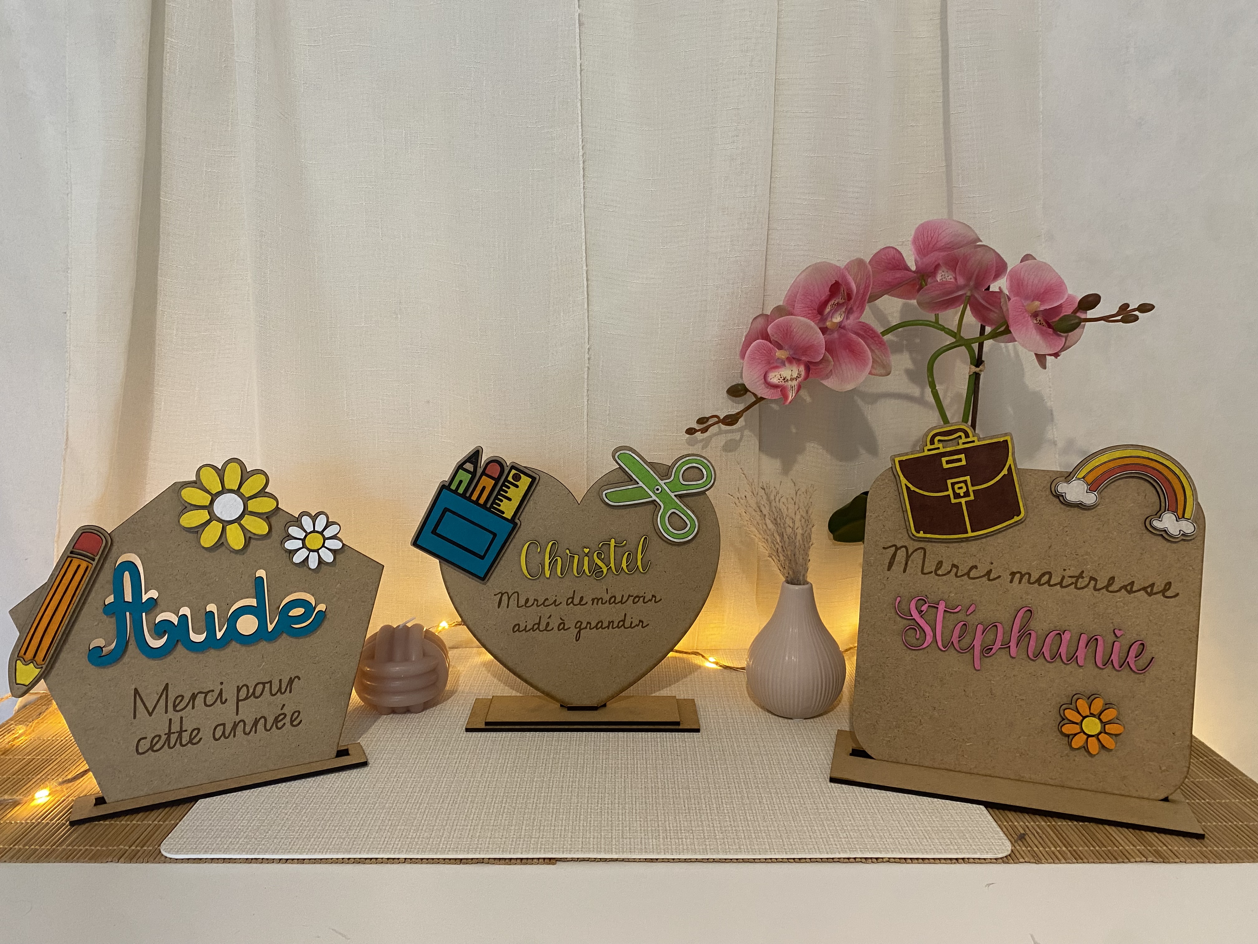 Plaques de remerciements