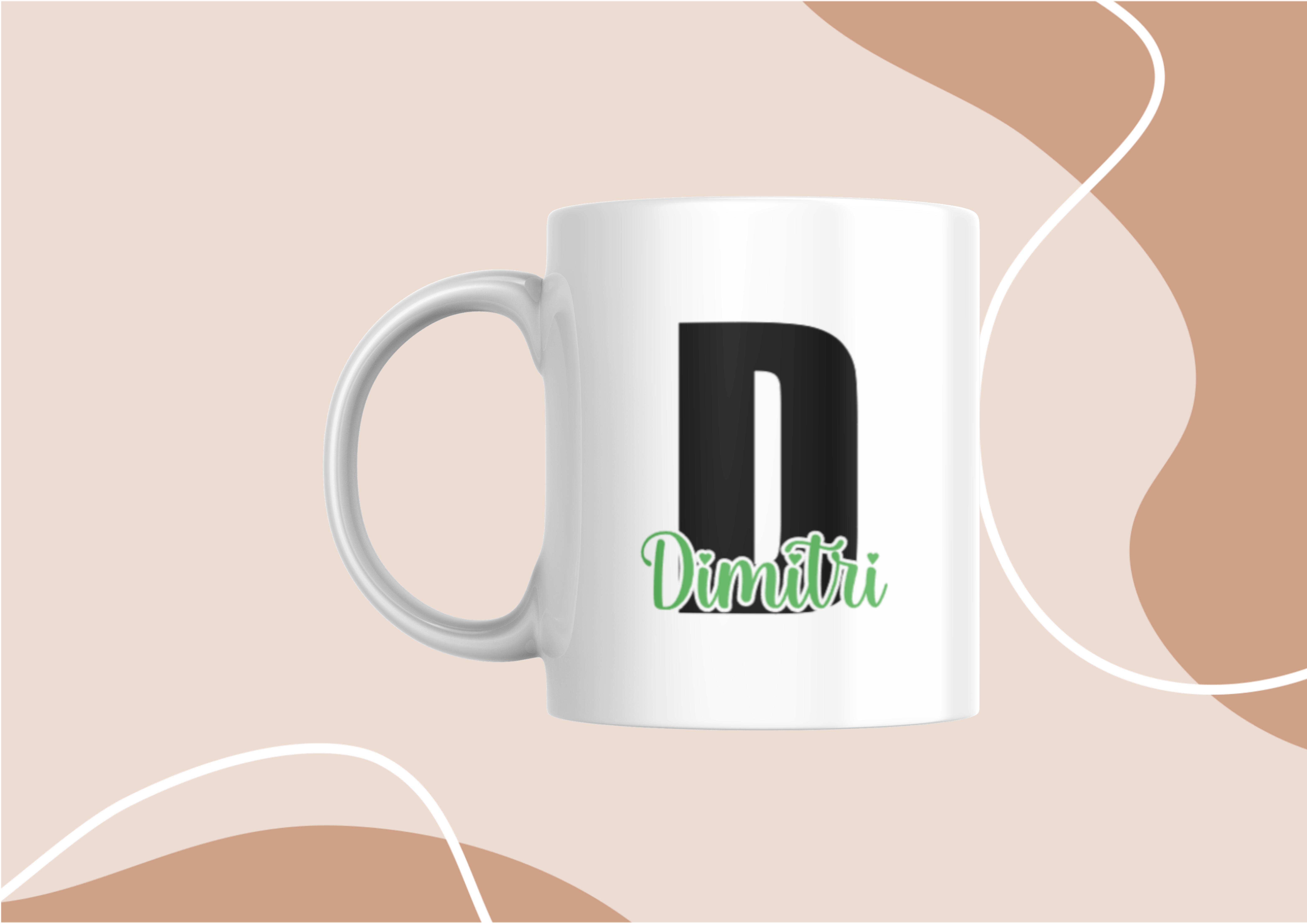 Mug Lettre + Prénom