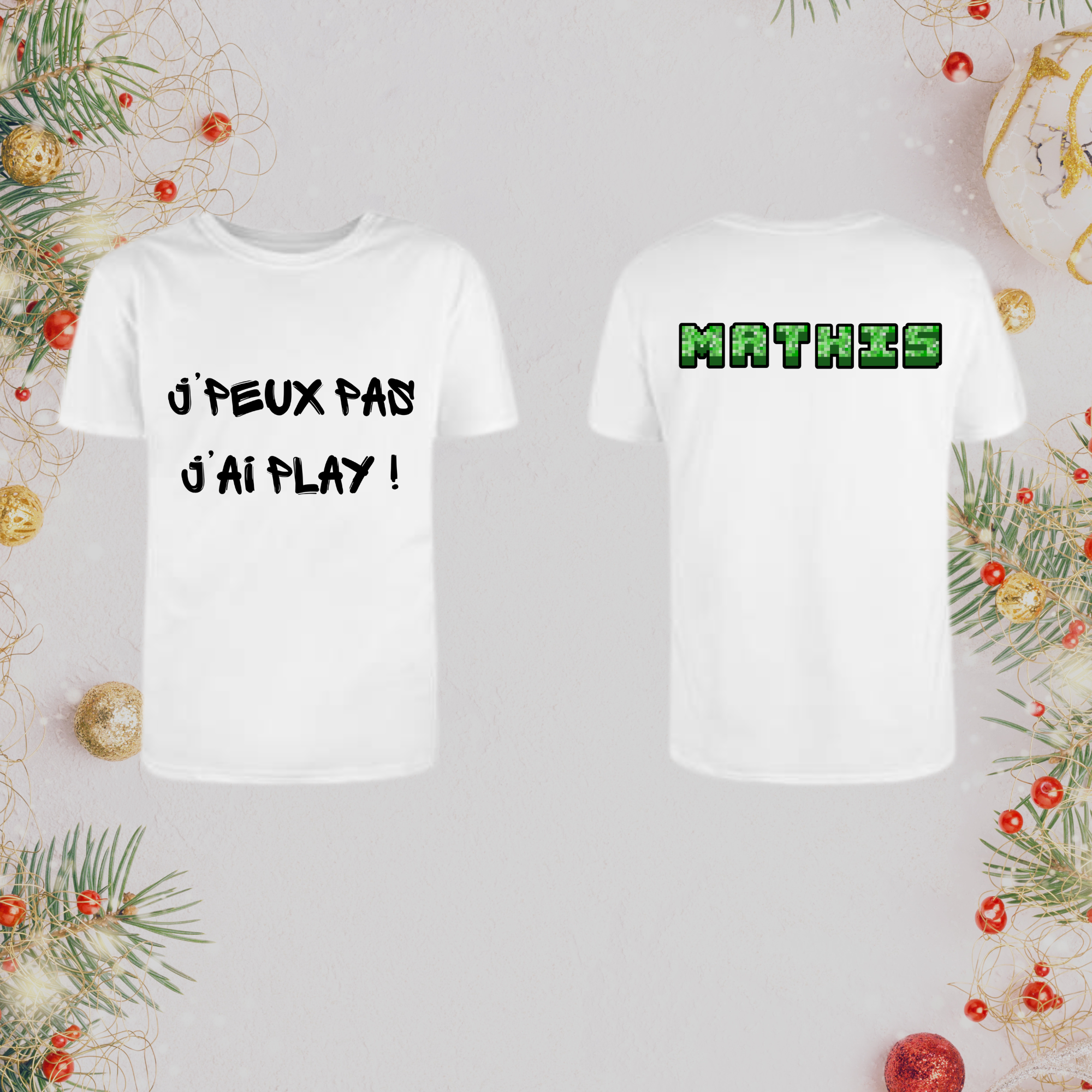 T-shirt personnalisé Gamer