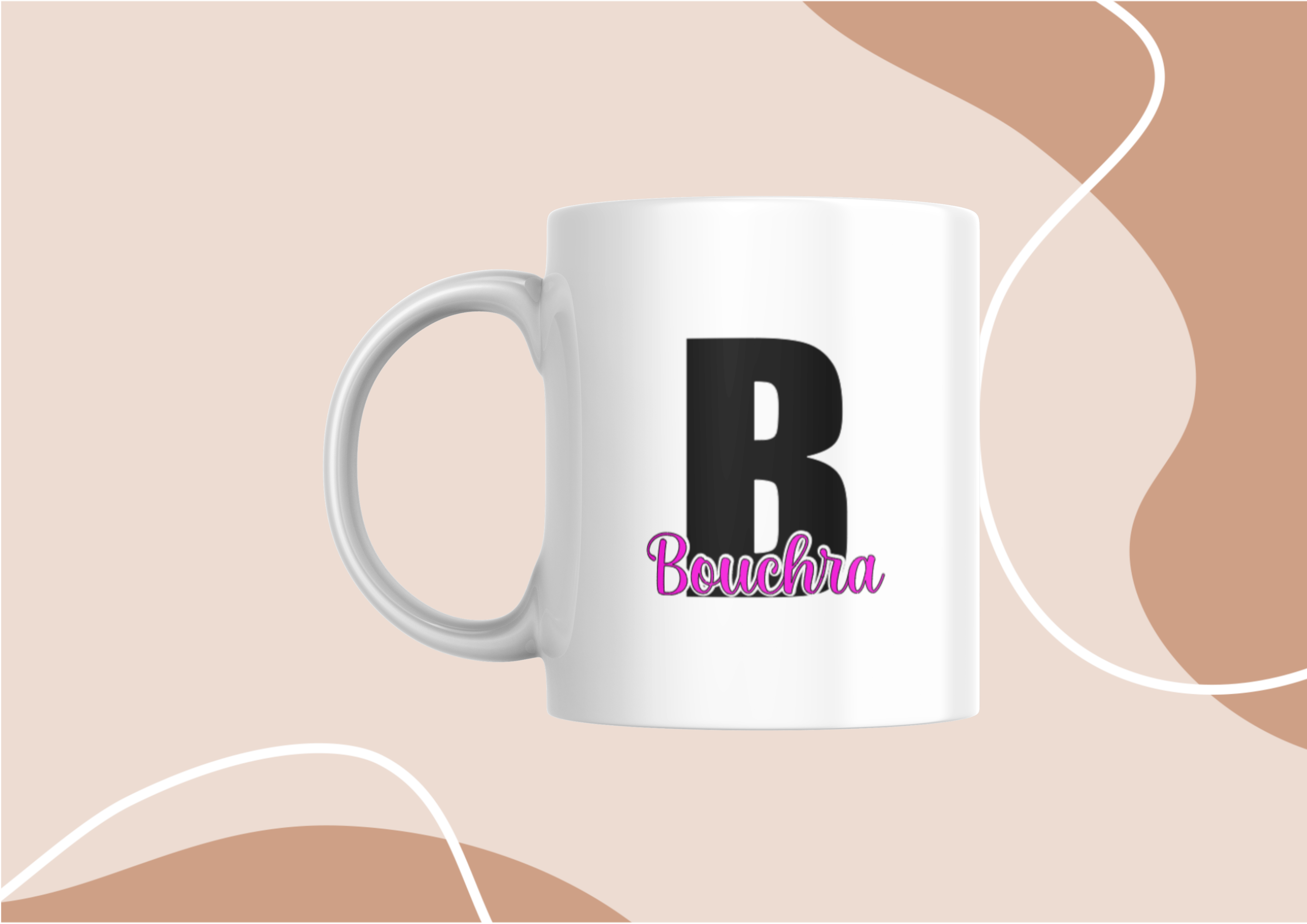 Mug Lettre + Prénom
