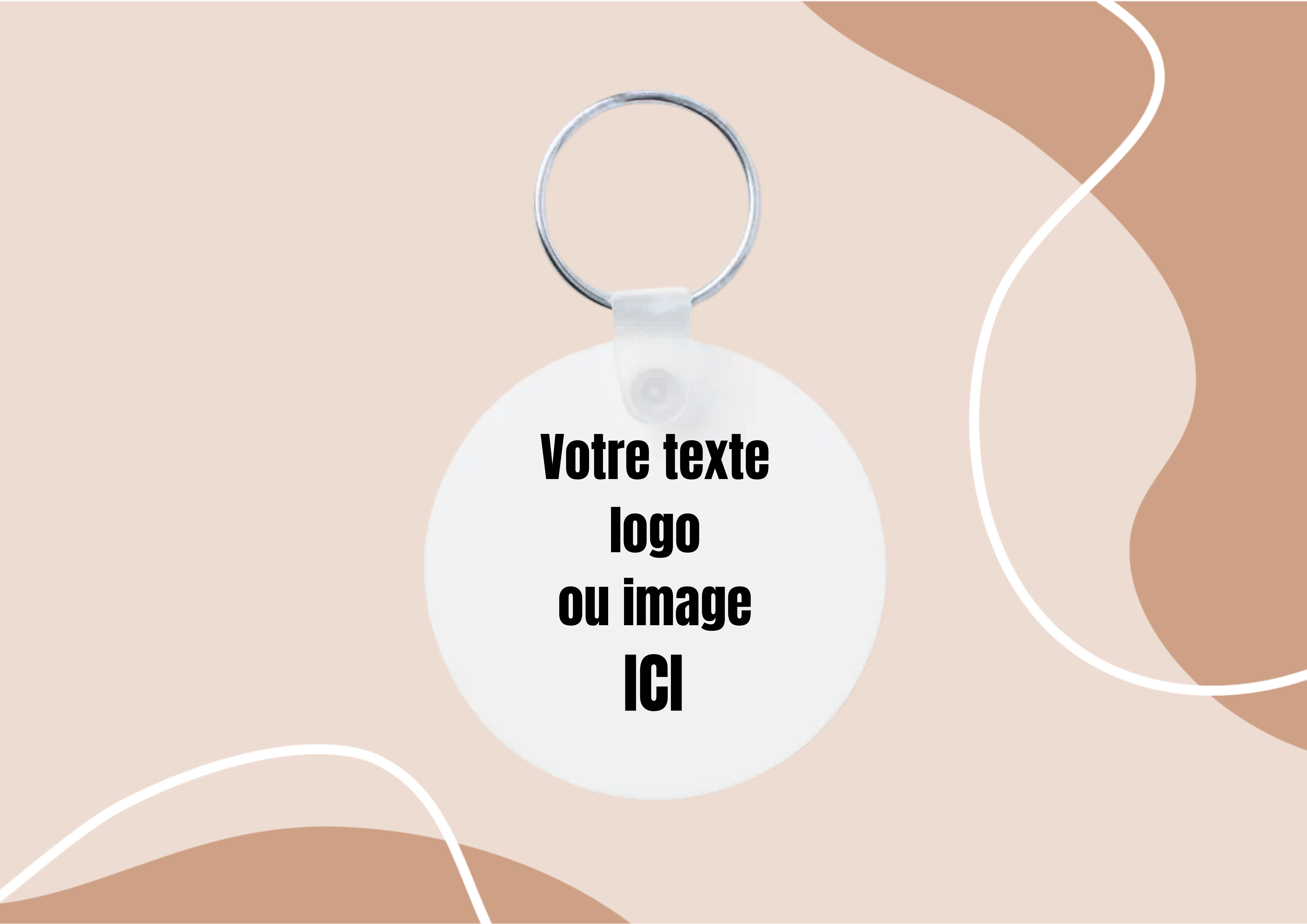 Porte clés à personnaliser - Clés perdues  ( Recto/Verso)