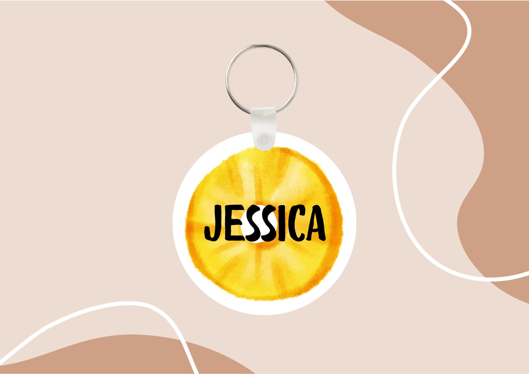 Porte-clés "Fruités" personnalisé