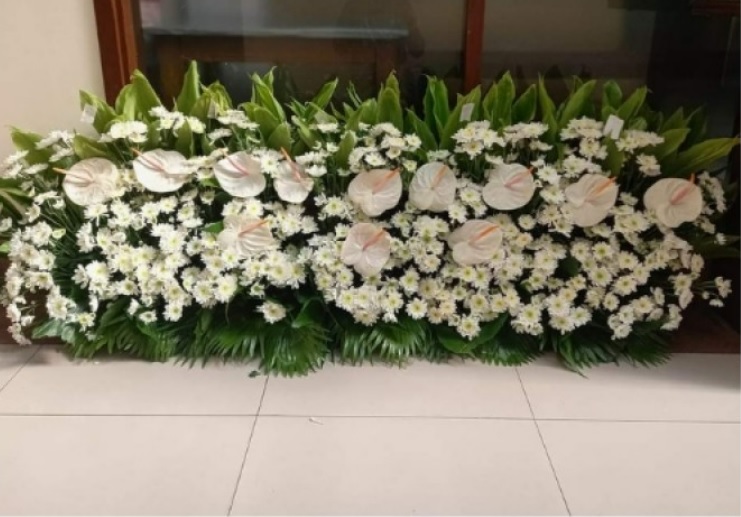 Garden Sympathy Funeral Flower Arrangement