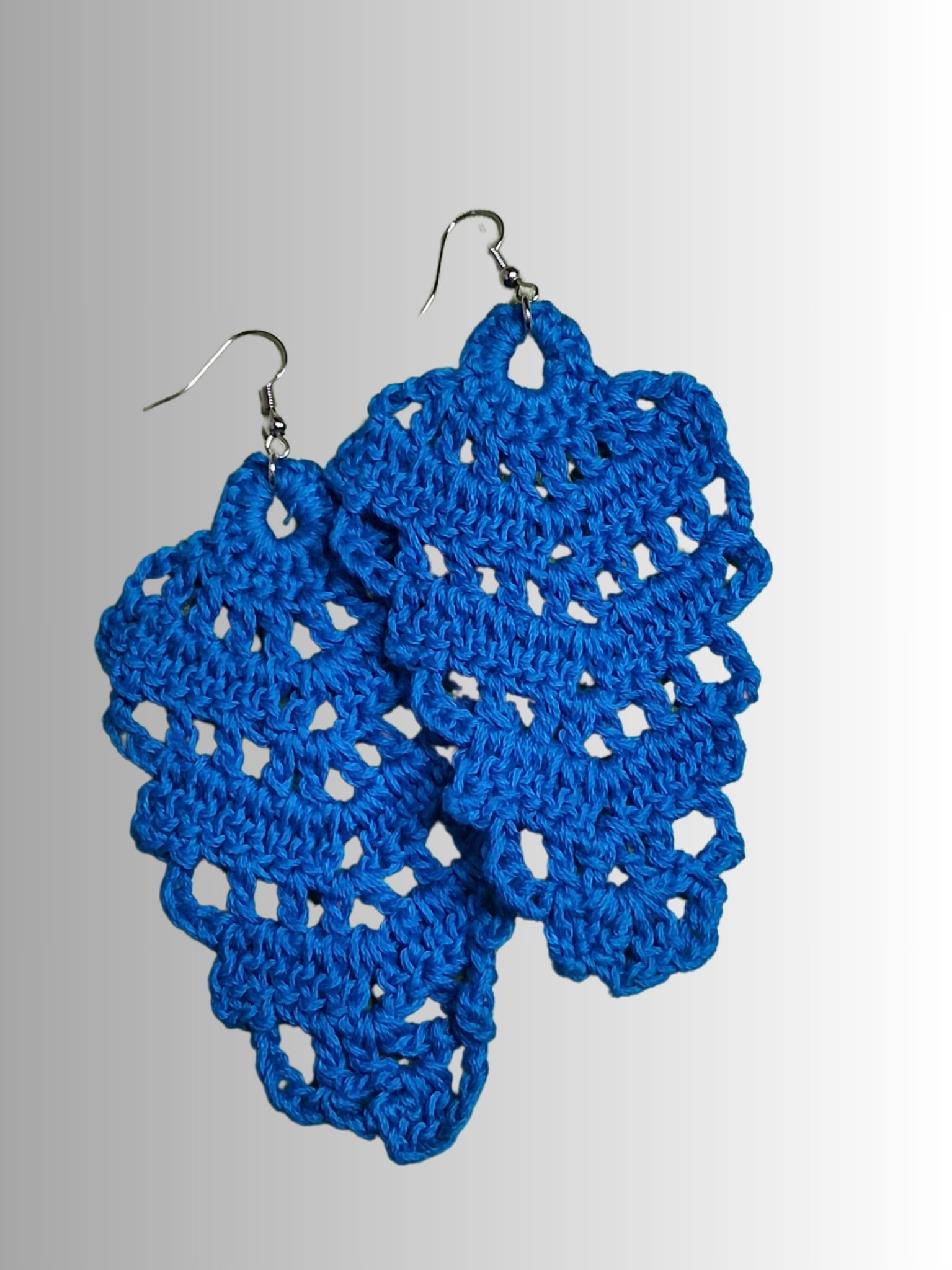Crochet Blue Earrings