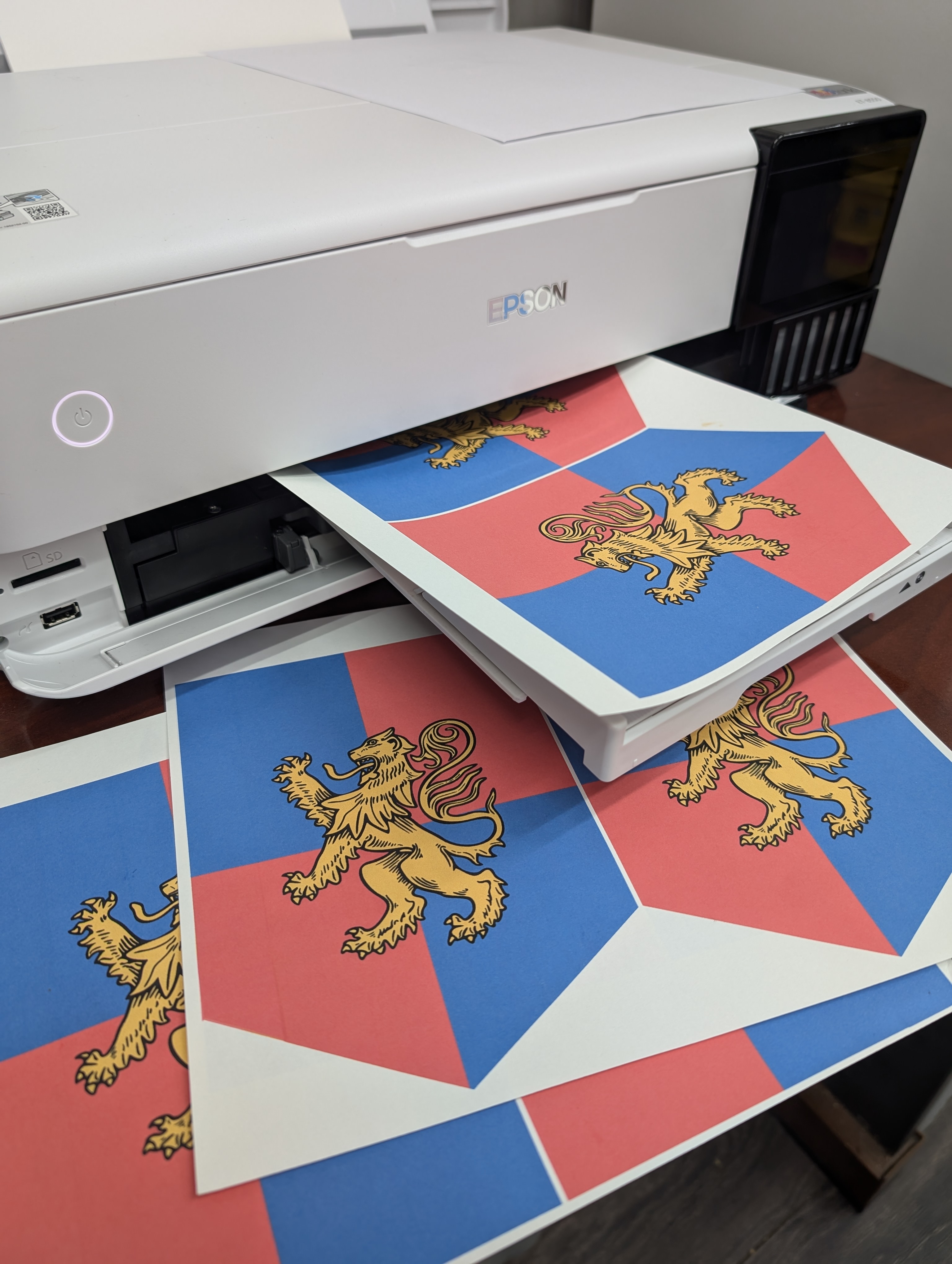 Renaissance Lion Heraldry Banner- digital download