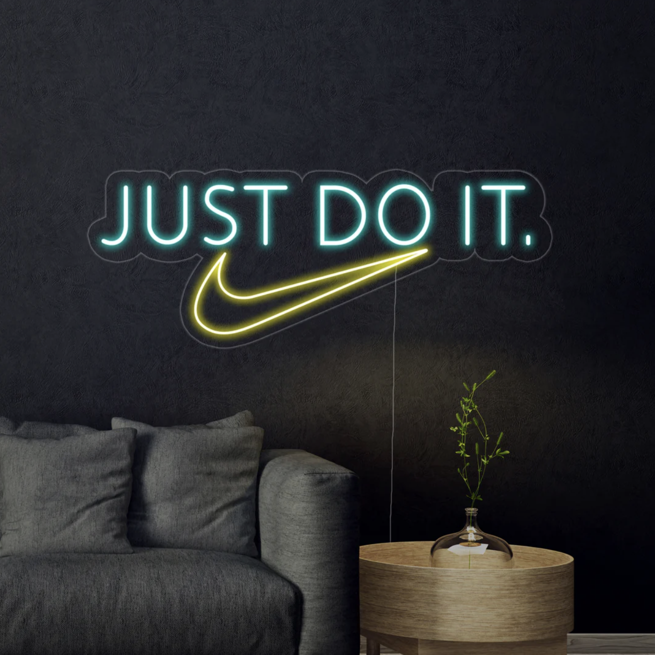 Letrero de neón 'Just Do It.'