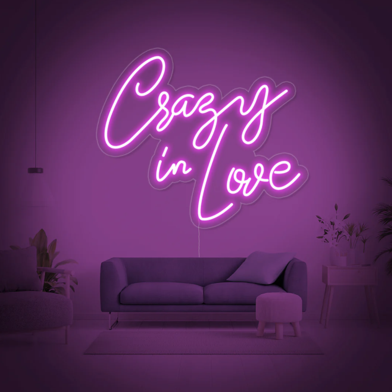 Letrero neón 'Crazy in Love'