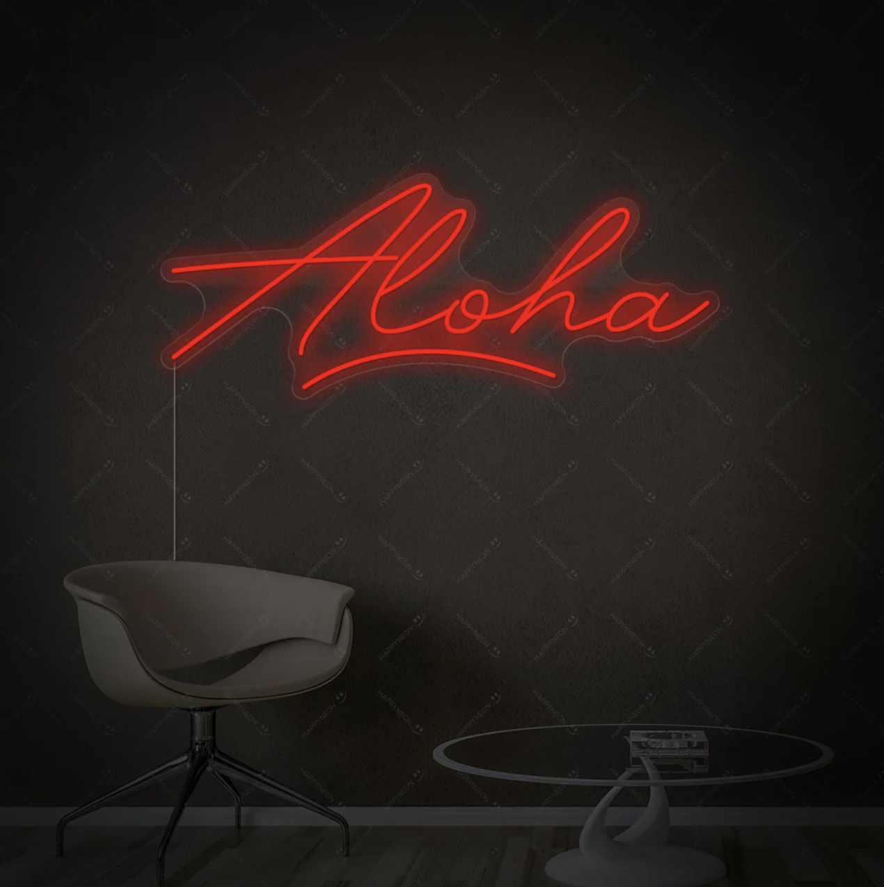 Letrero neón 'Aloha'